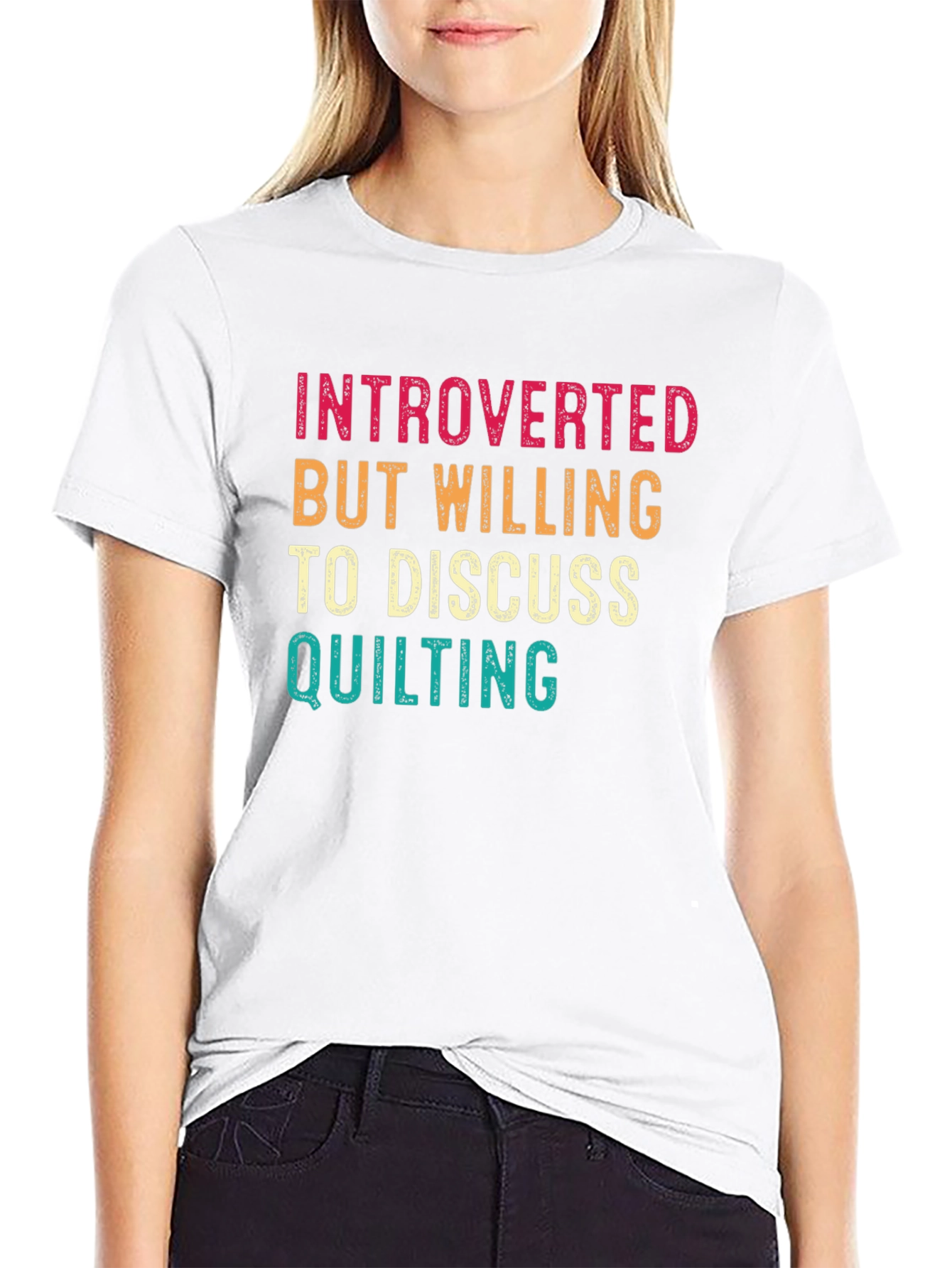 Introverted Quilting Enthusiast T-Shirt
