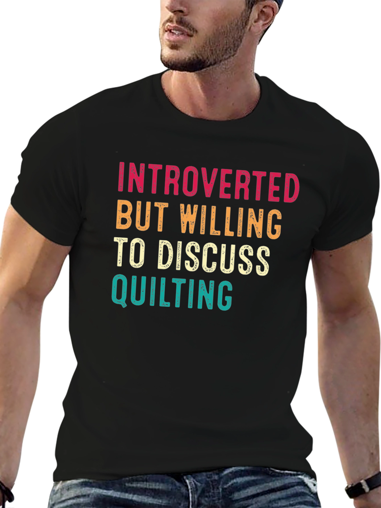 Introverted Quilting Enthusiast T-Shirt