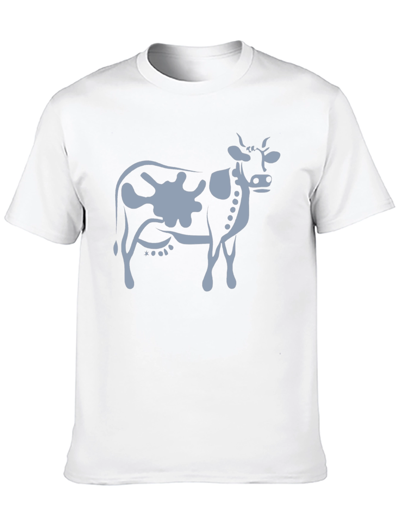 Cow Graphic T-Shirt - Black Cotton Tee
