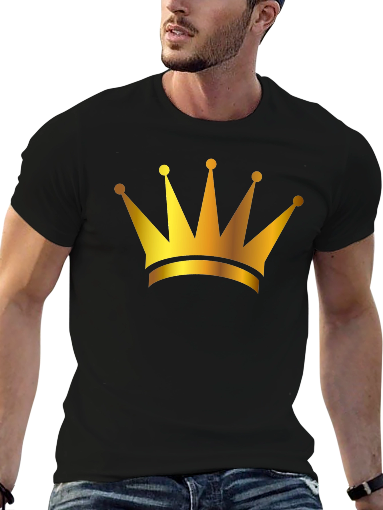 Golden Crown Black T-Shirt