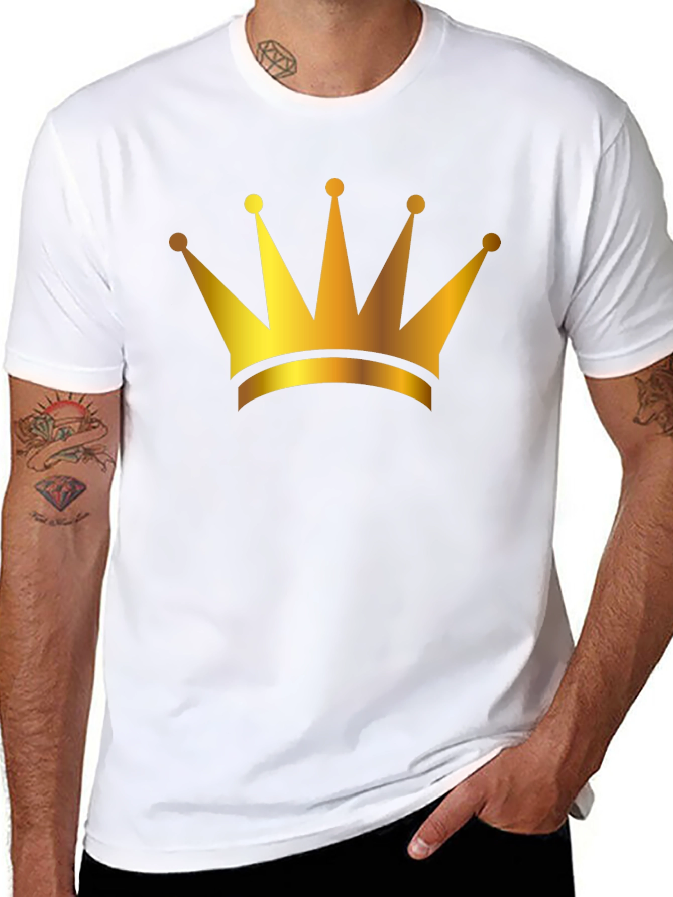 Golden Crown Black T-Shirt