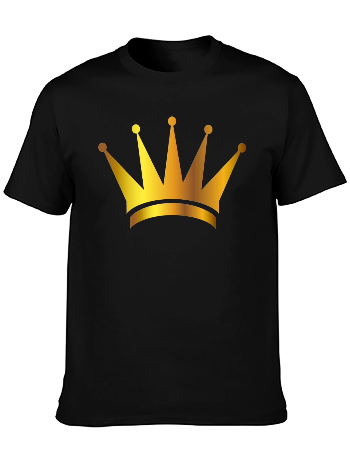 Golden Crown Black T-Shirt