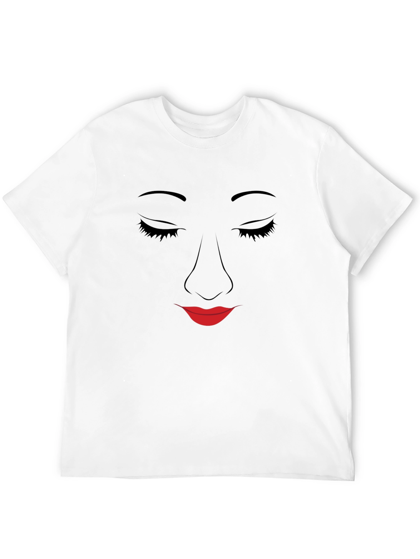 Minimalist Face T-Shirt - Black Graphic Tee