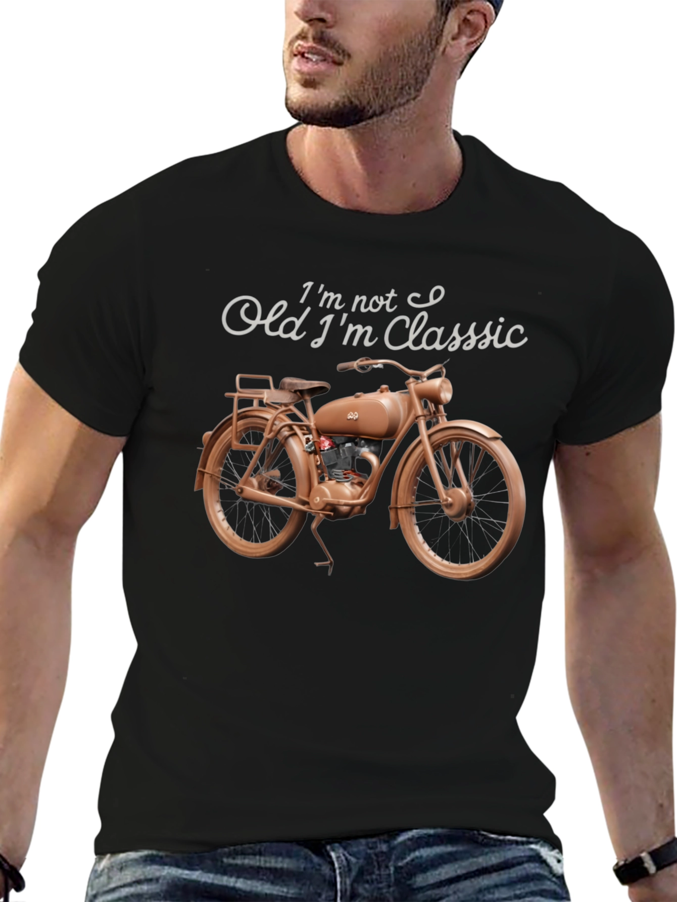Classic Motorcycle Graphic T-Shirt