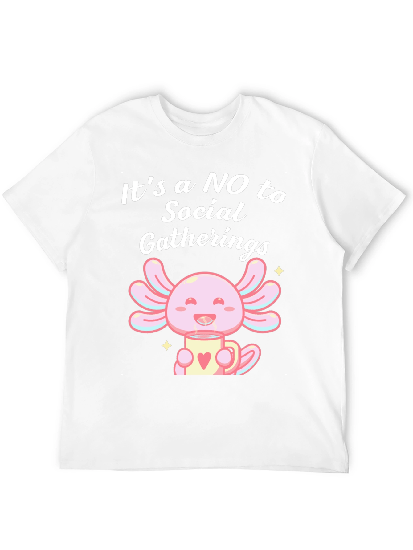 No Social Gatherings Axolotl T-Shirt