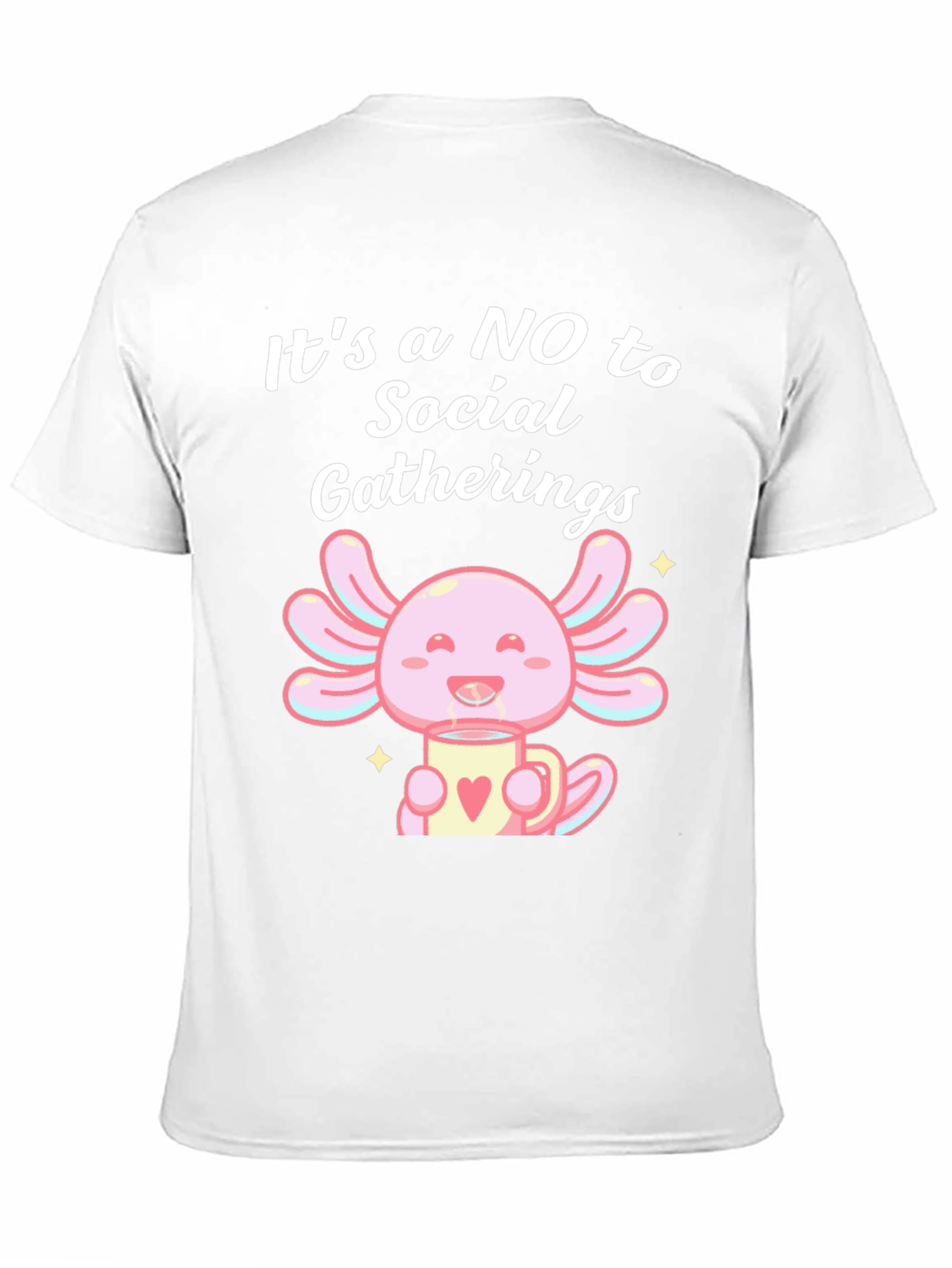 No Social Gatherings Axolotl T-Shirt