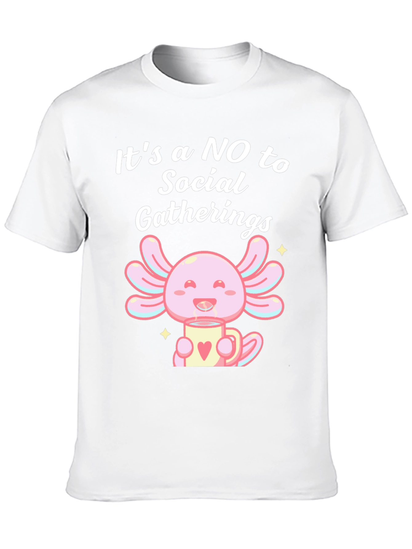 No Social Gatherings Axolotl T-Shirt