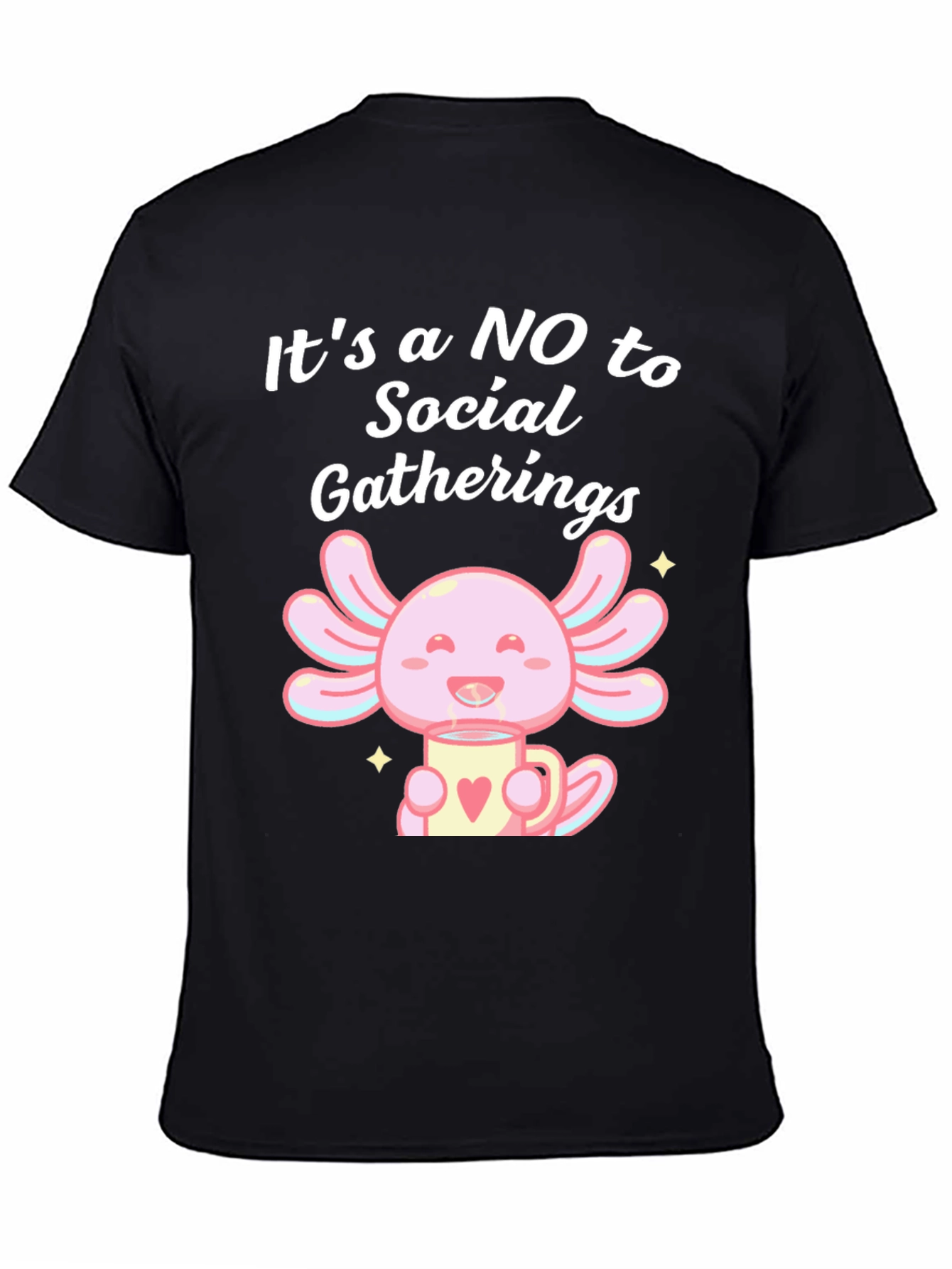 No Social Gatherings Axolotl T-Shirt