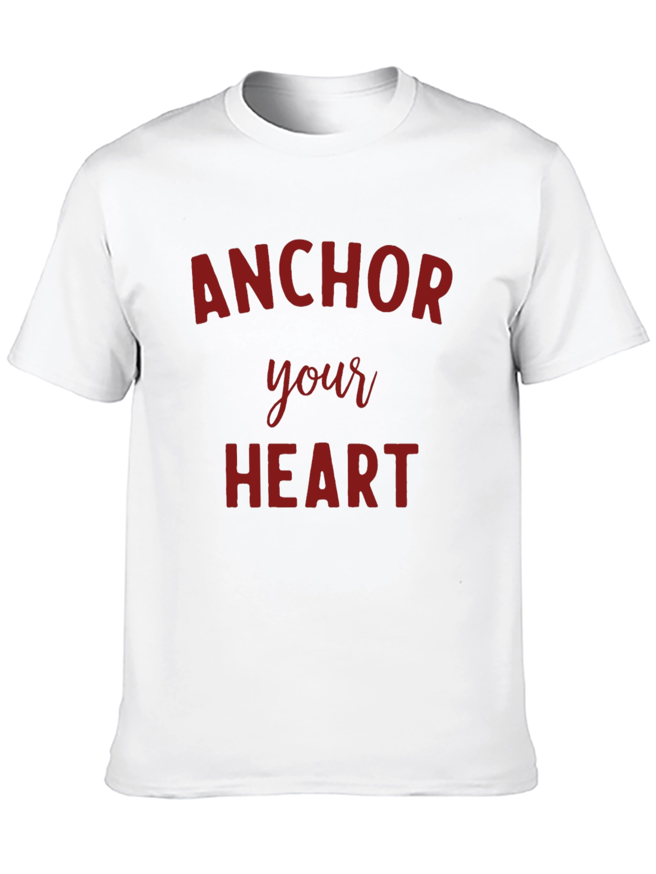 Anchor Your Heart Graphic T-Shirt - Black