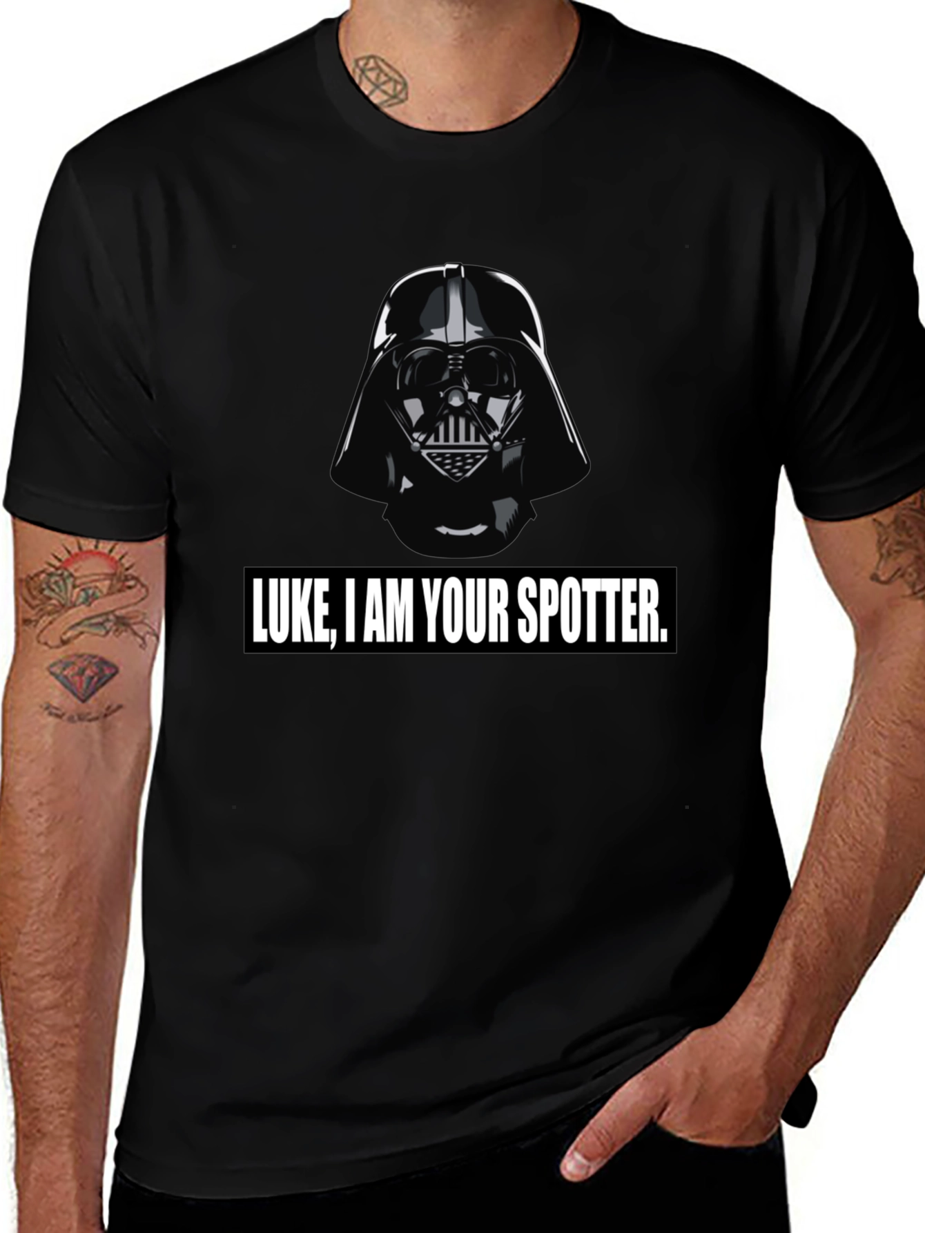 Luke I am Your Spotter Black T-Shirt