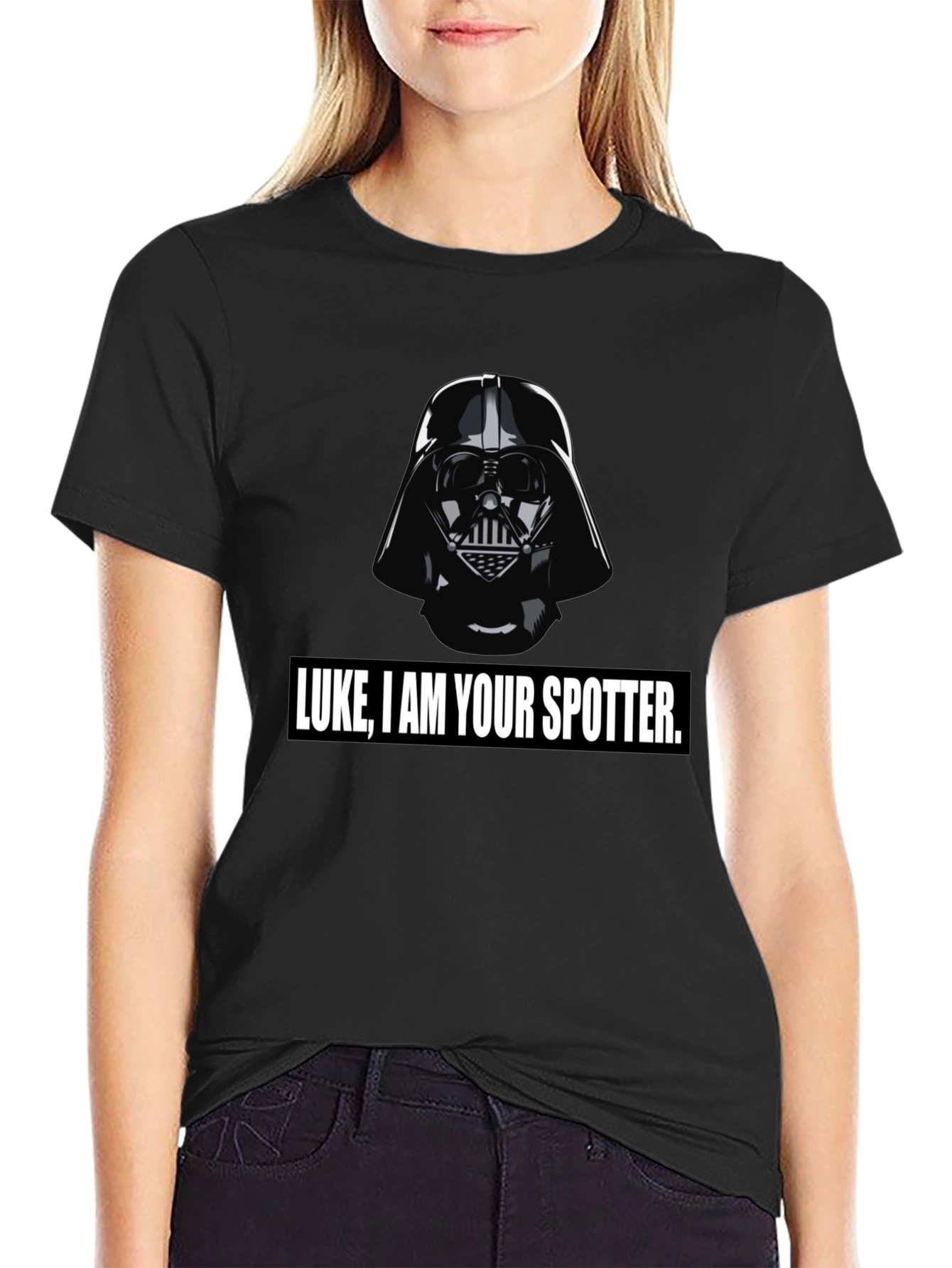 Luke I am Your Spotter Black T-Shirt