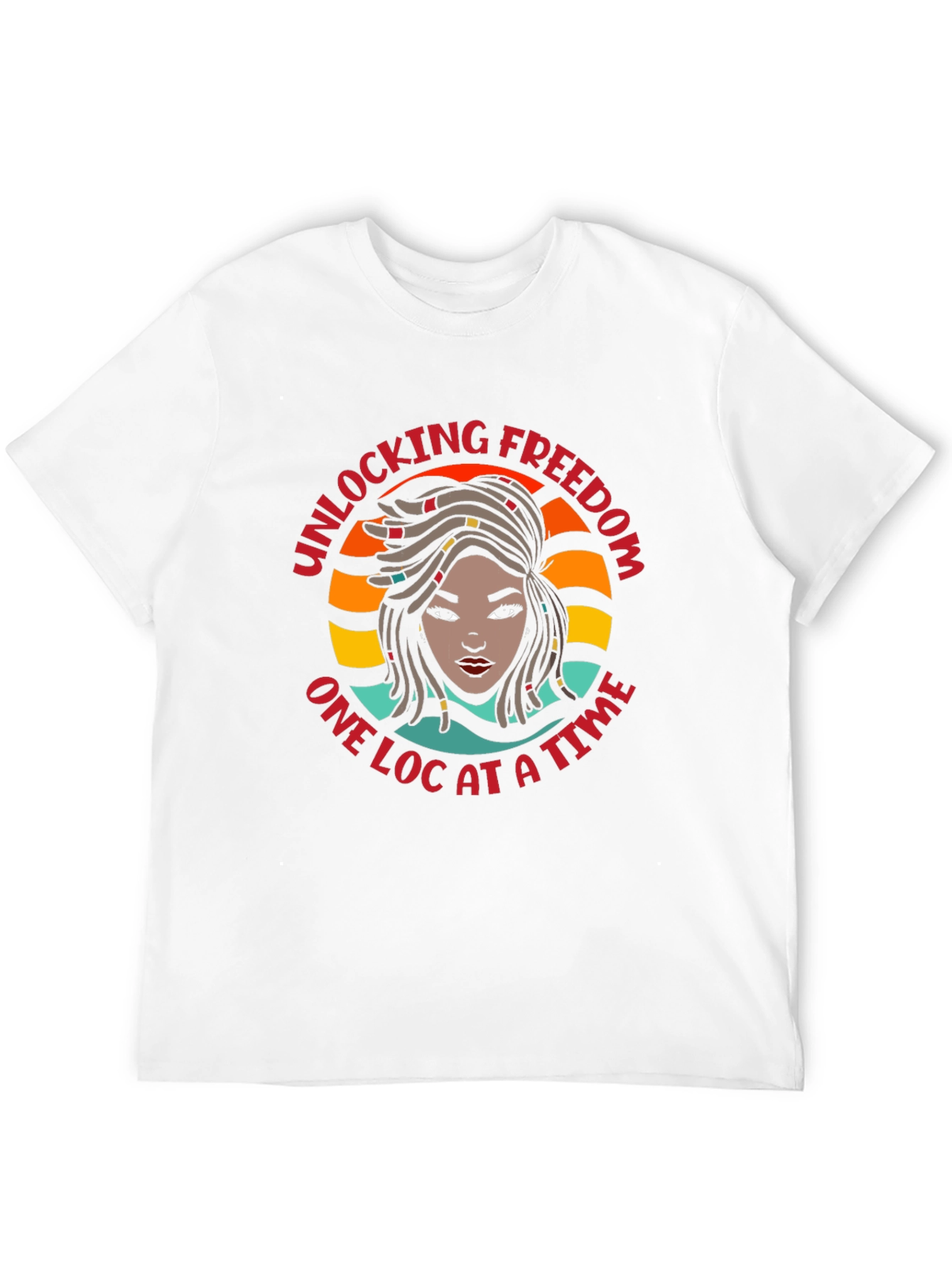 Unlocking Freedom One Loc at a Time Black T-Shirt