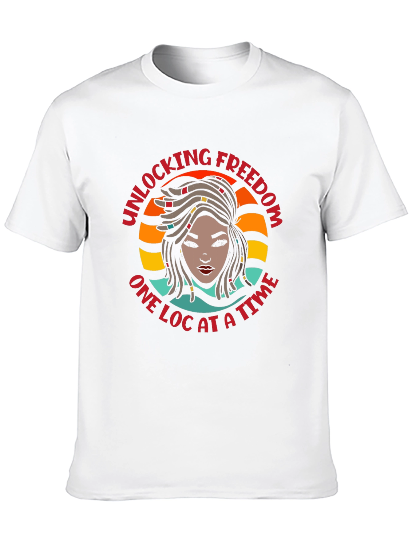 Unlocking Freedom One Loc at a Time Black T-Shirt