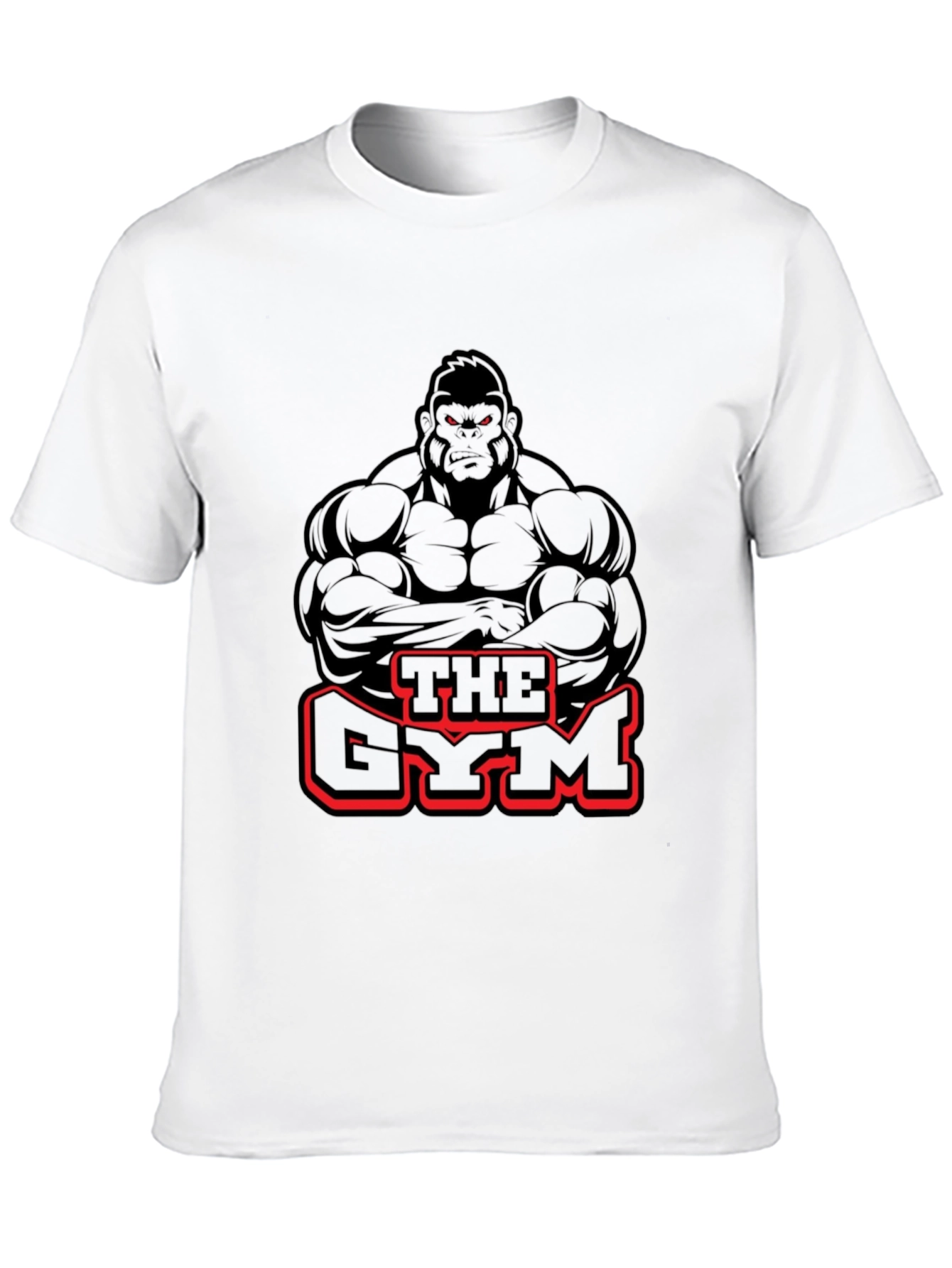 The Gym Gorilla Black Graphic T-Shirt