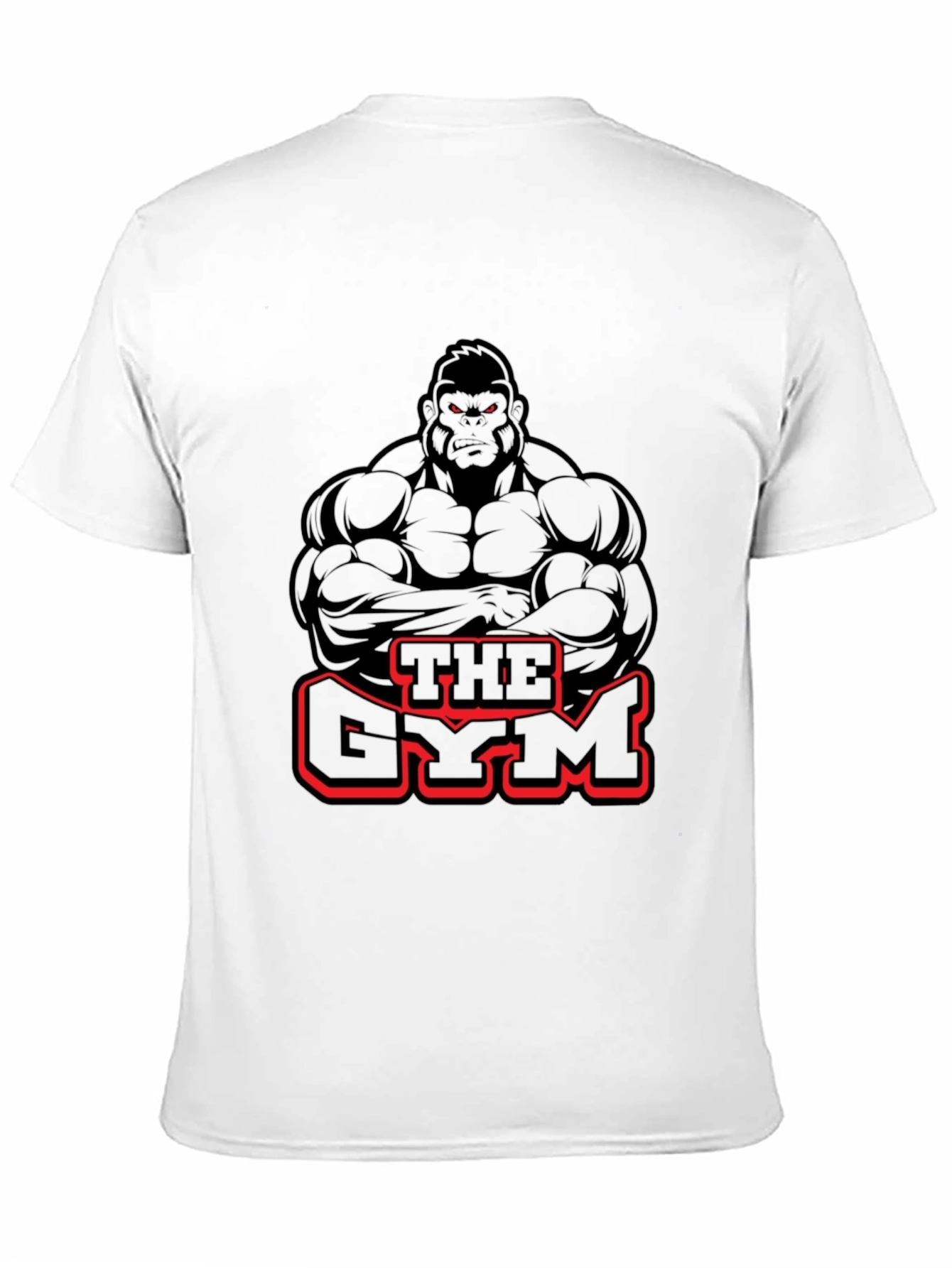 The Gym Gorilla Black Graphic T-Shirt