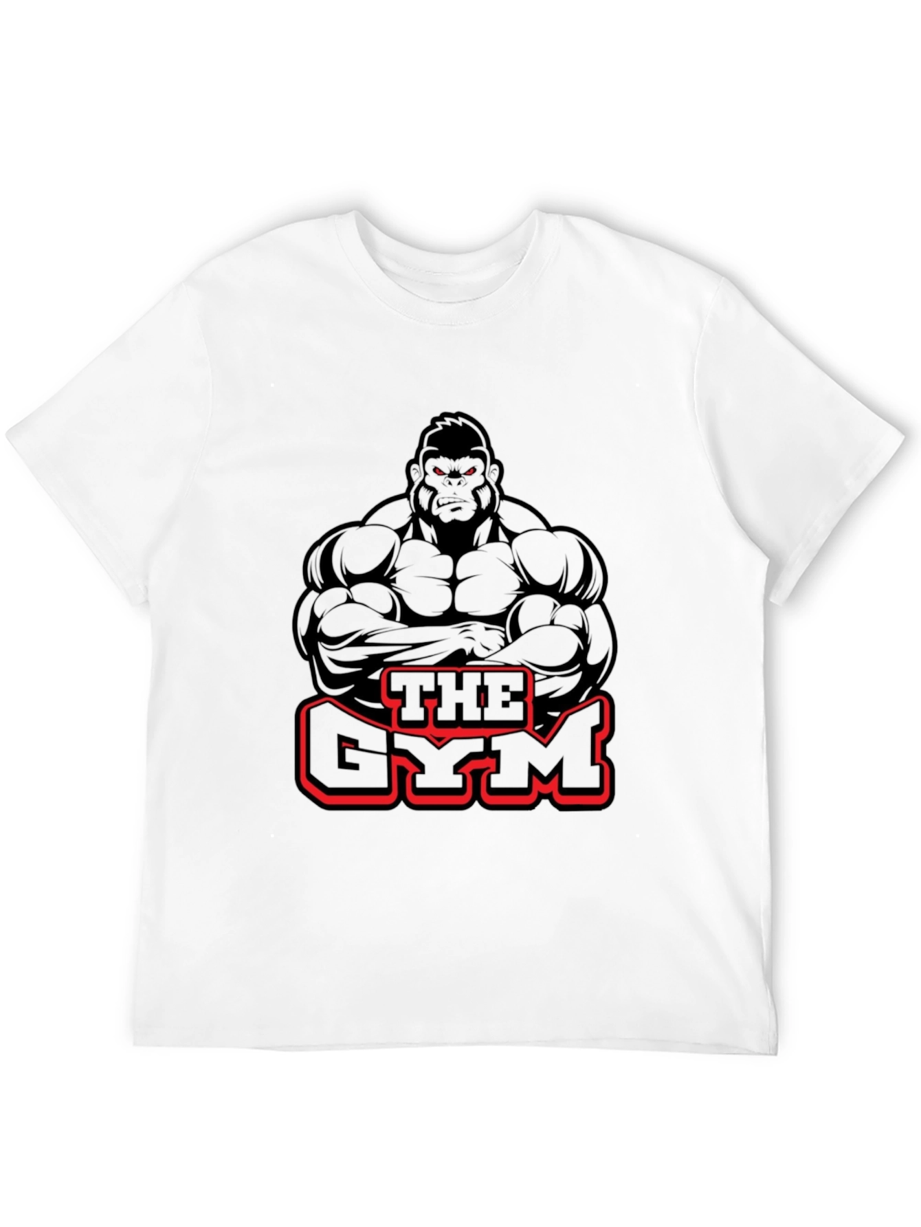The Gym Gorilla Black Graphic T-Shirt