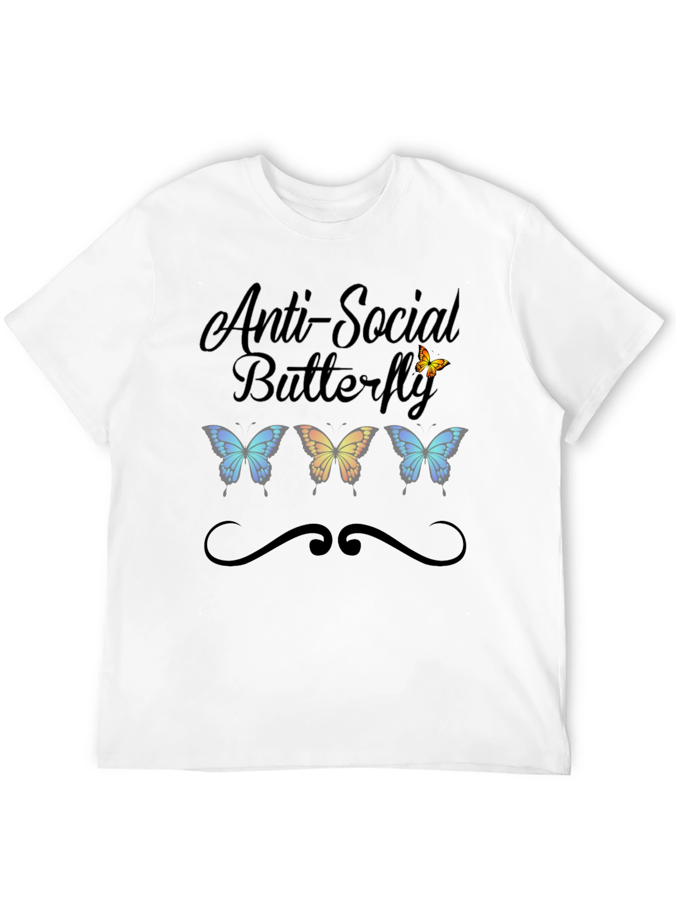 Anti-Social Butterfly Graphic Tee - Unisex