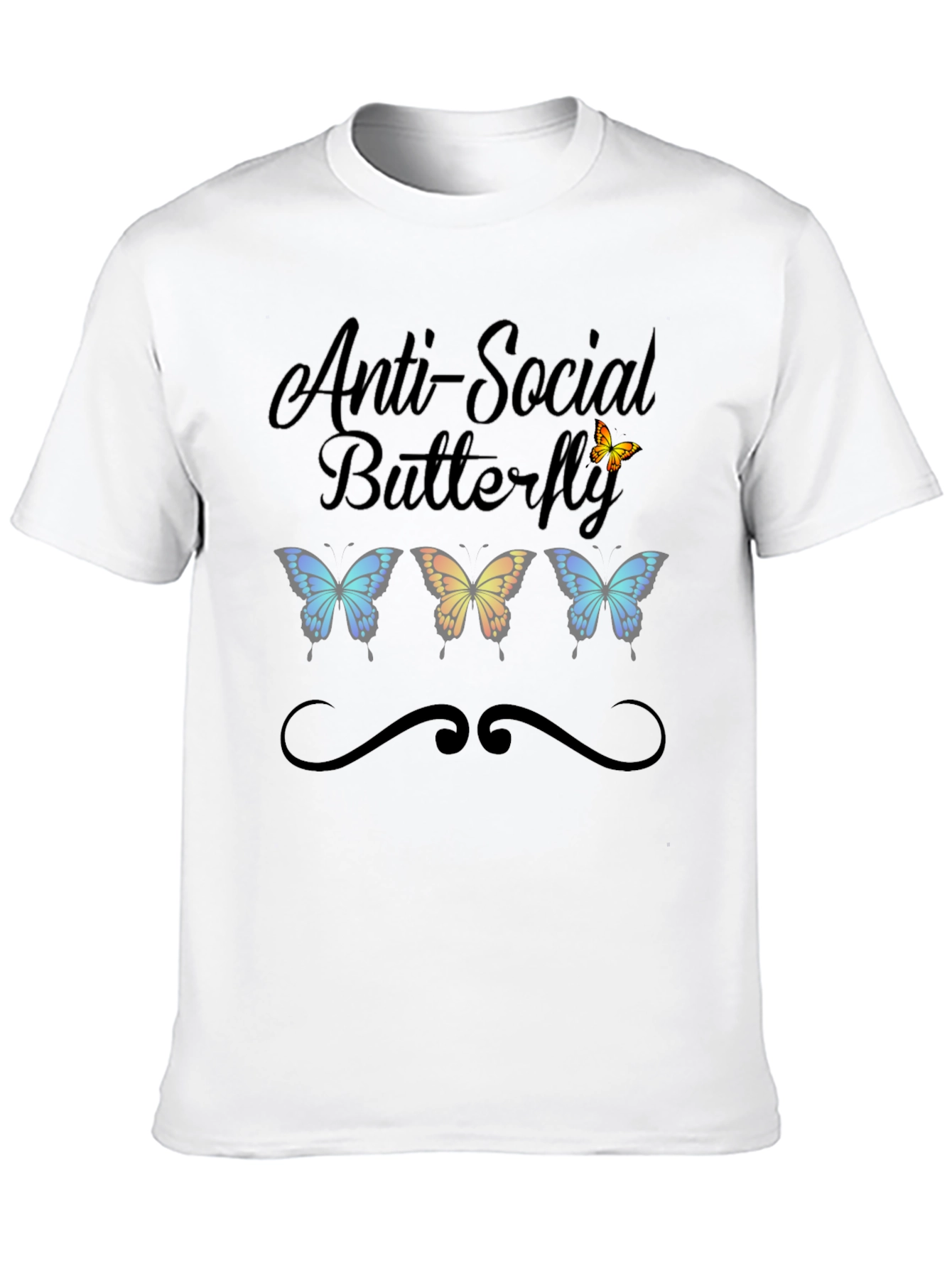 Anti-Social Butterfly Graphic Tee - Unisex