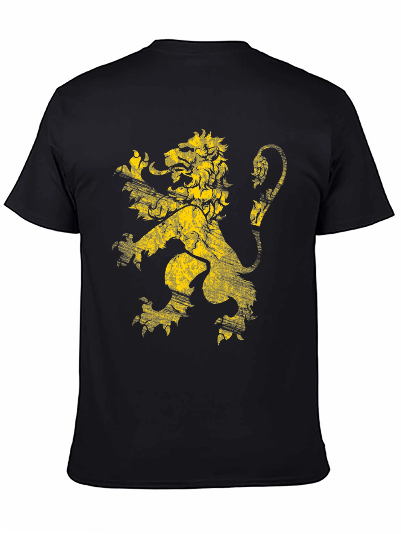 Lion Crest Graphic T-Shirt - Black