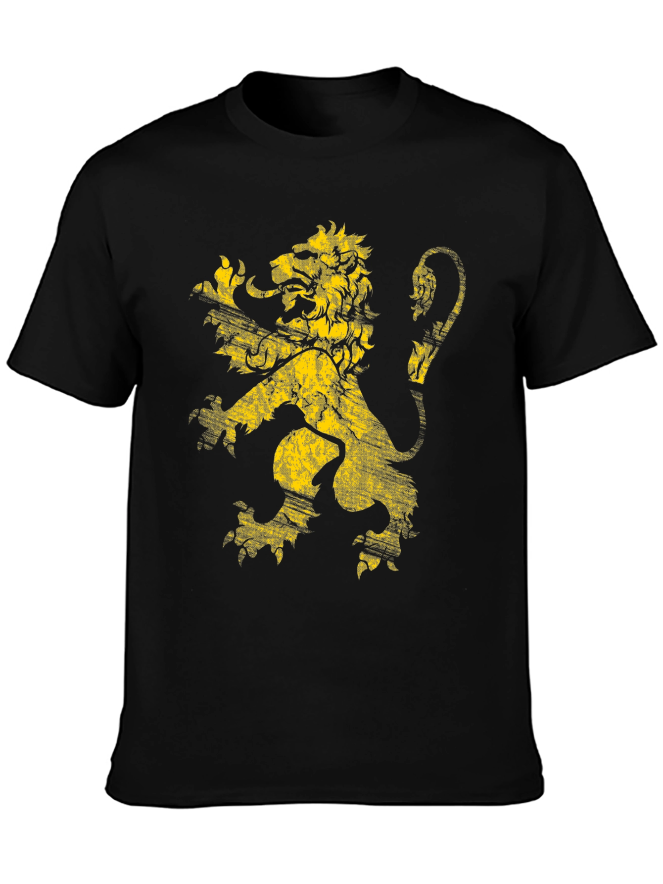 Lion Crest Graphic T-Shirt - Black