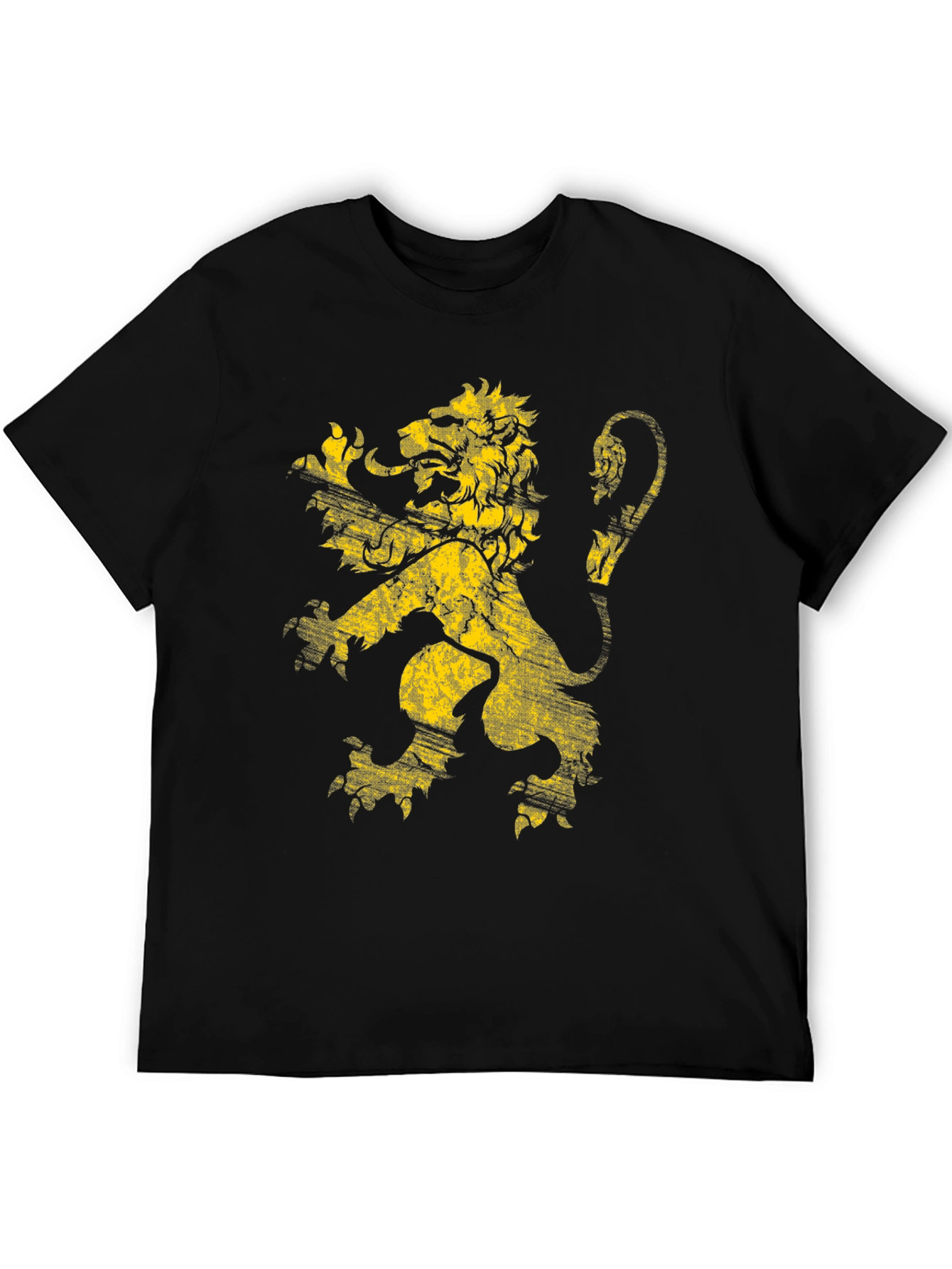Lion Crest Graphic T-Shirt - Black