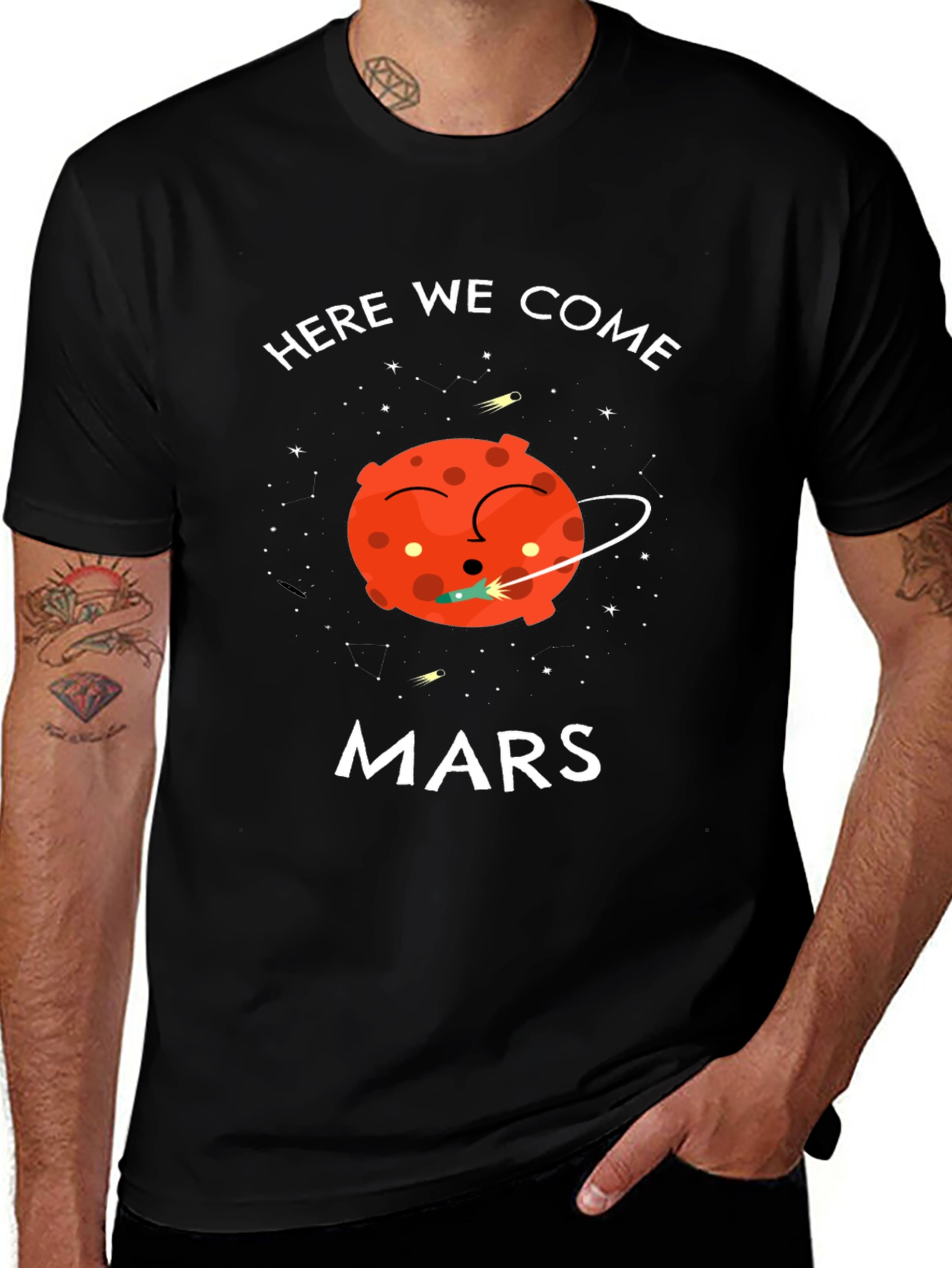 Here We Come Mars Graphic T-Shirt