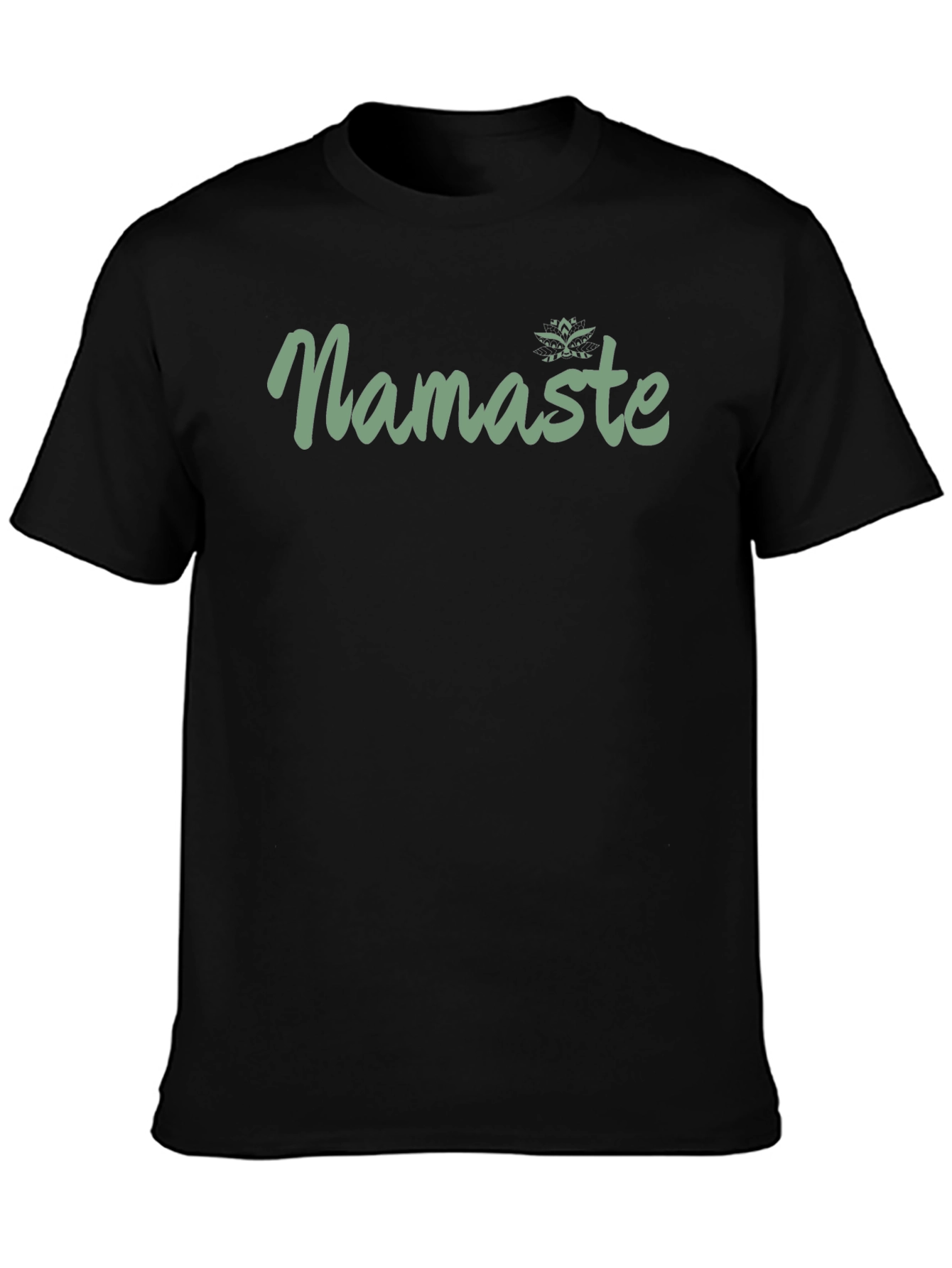 Namaste Graphic Print Black T-Shirt