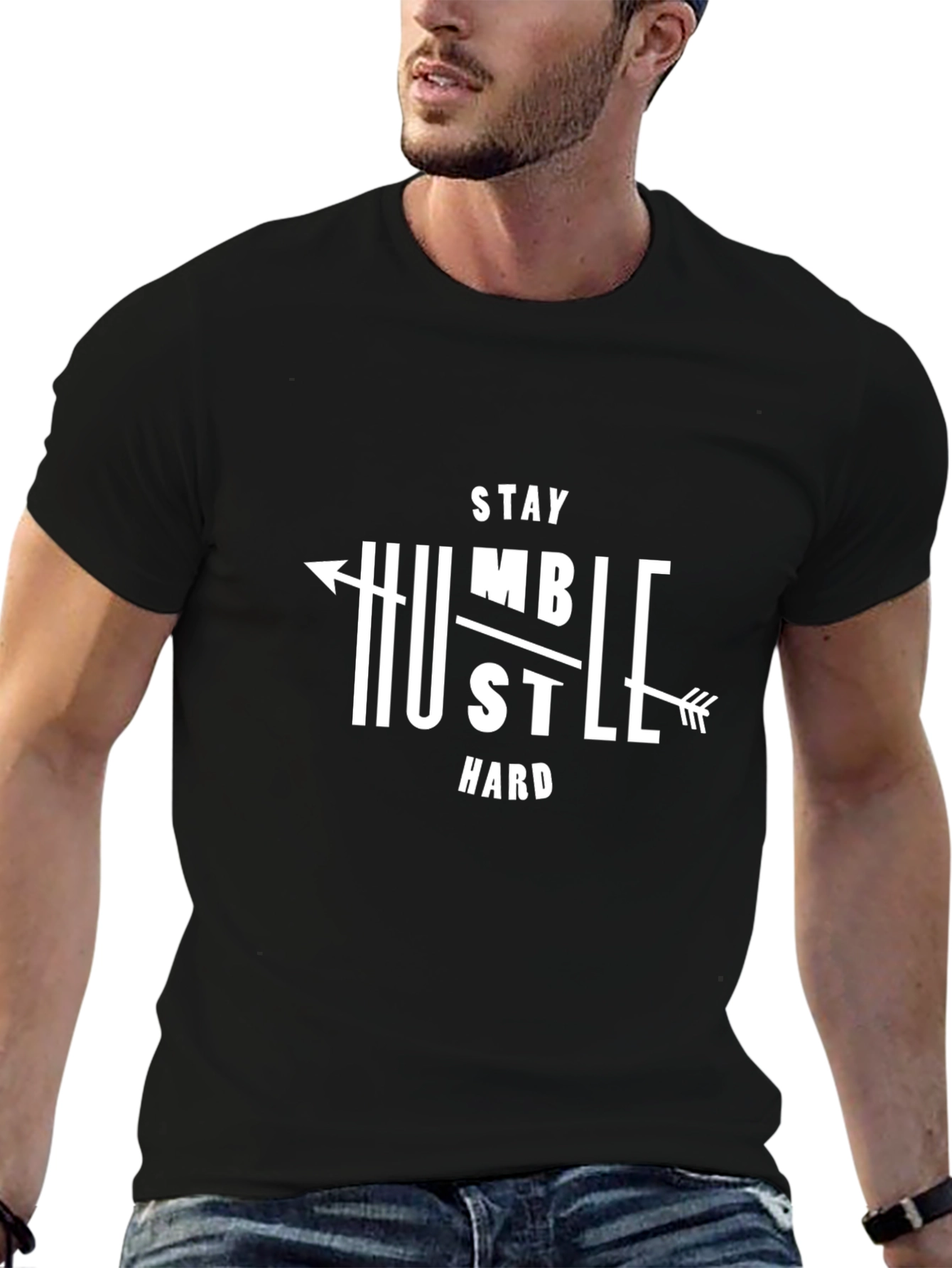Stay Humble Hustle Hard Graphic T-Shirt