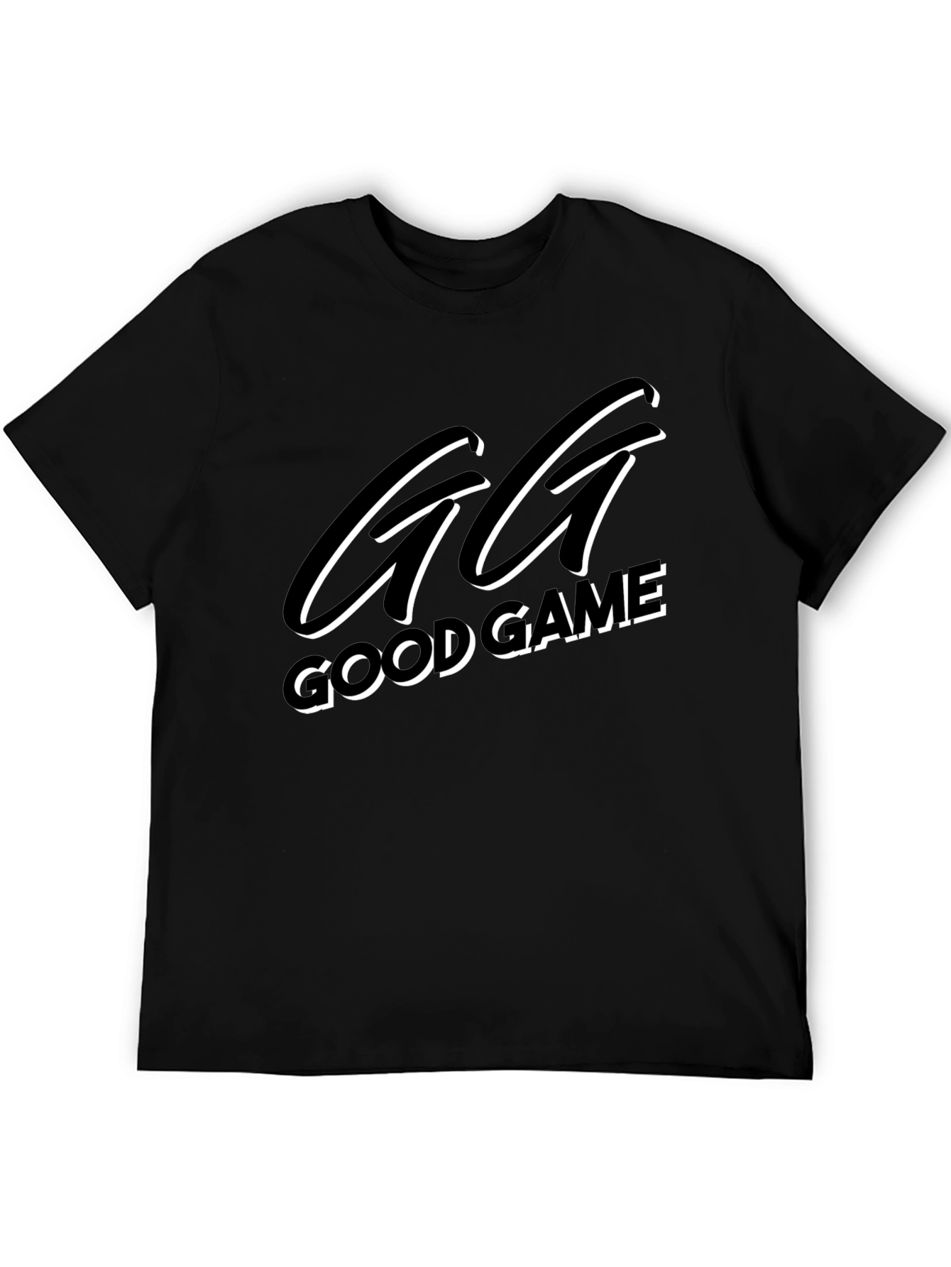 GG Good Game Black Graphic T-Shirt