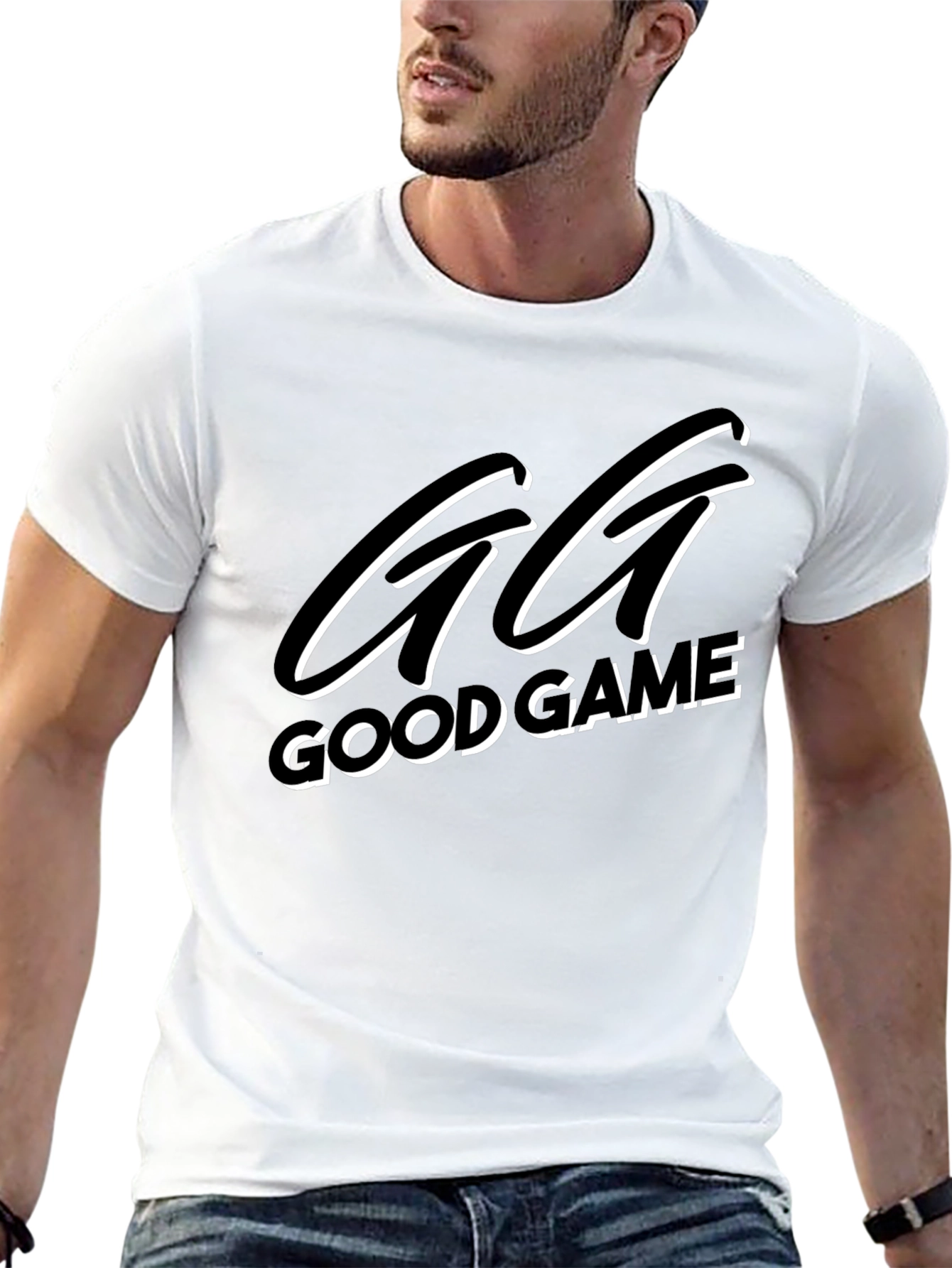 GG Good Game Black Graphic T-Shirt