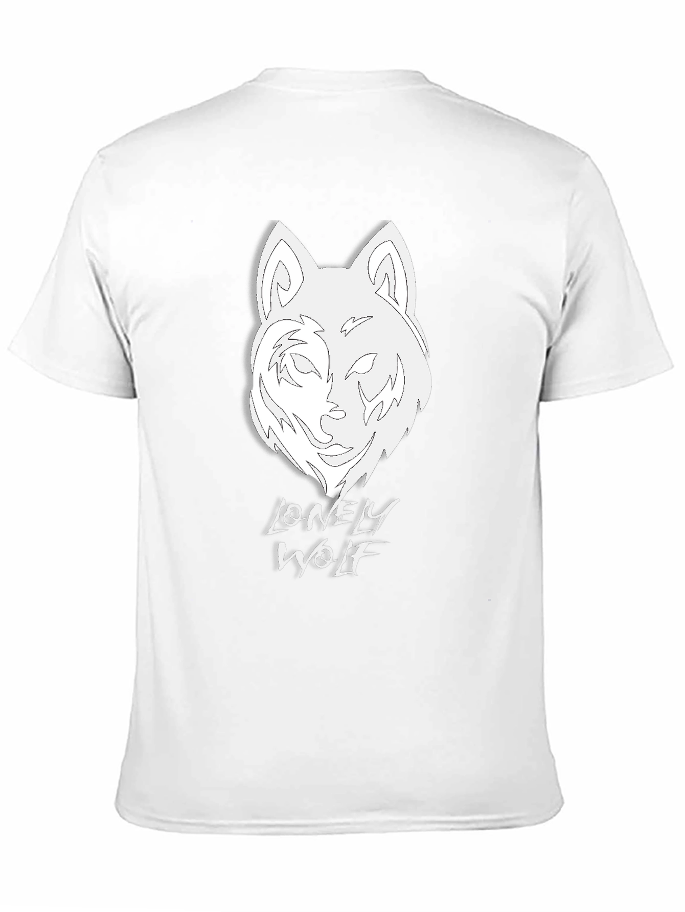 Lonely Wolf Graphic Tee - Mens Black T-Shirt