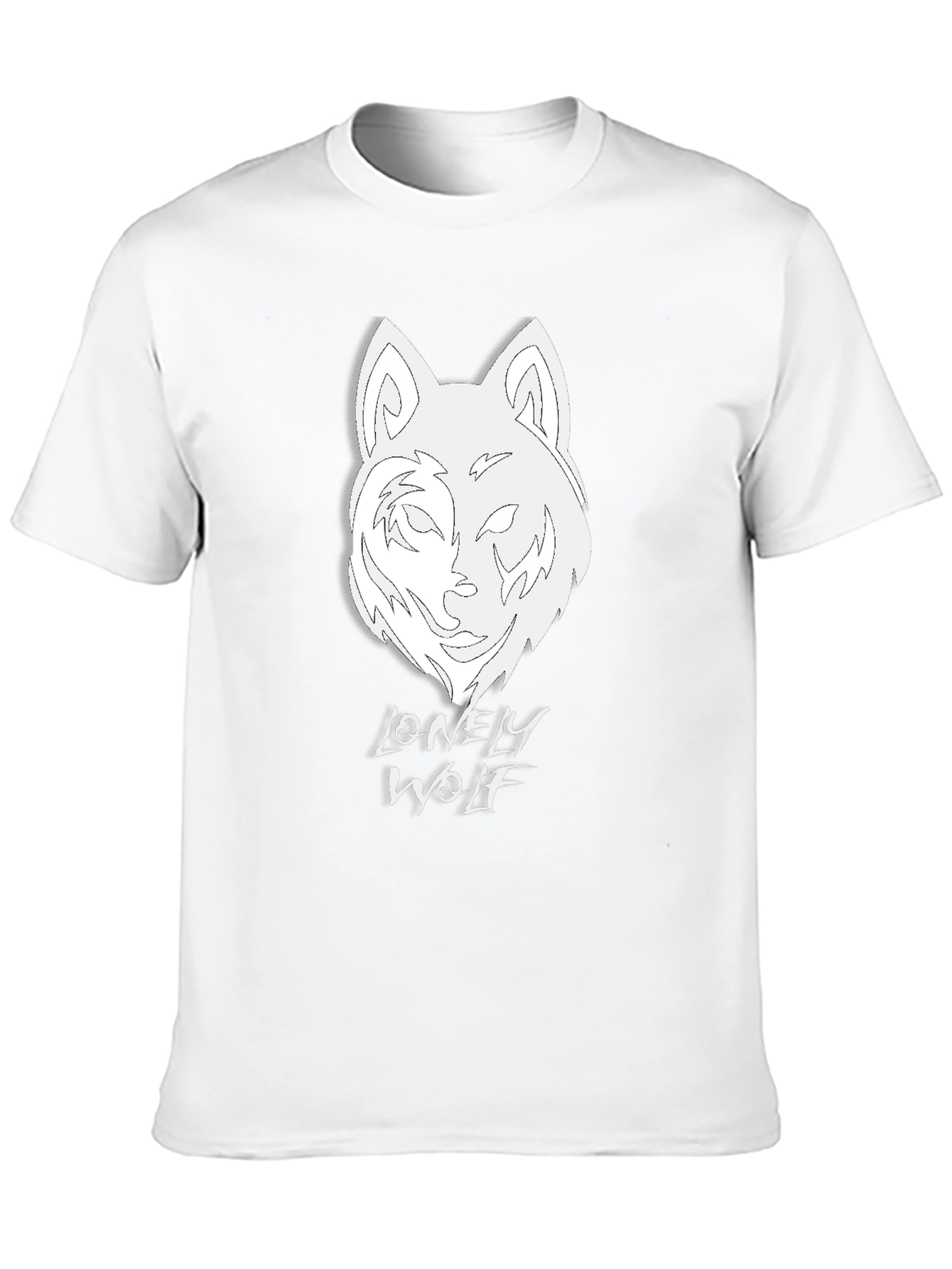 Lonely Wolf Graphic Tee - Mens Black T-Shirt