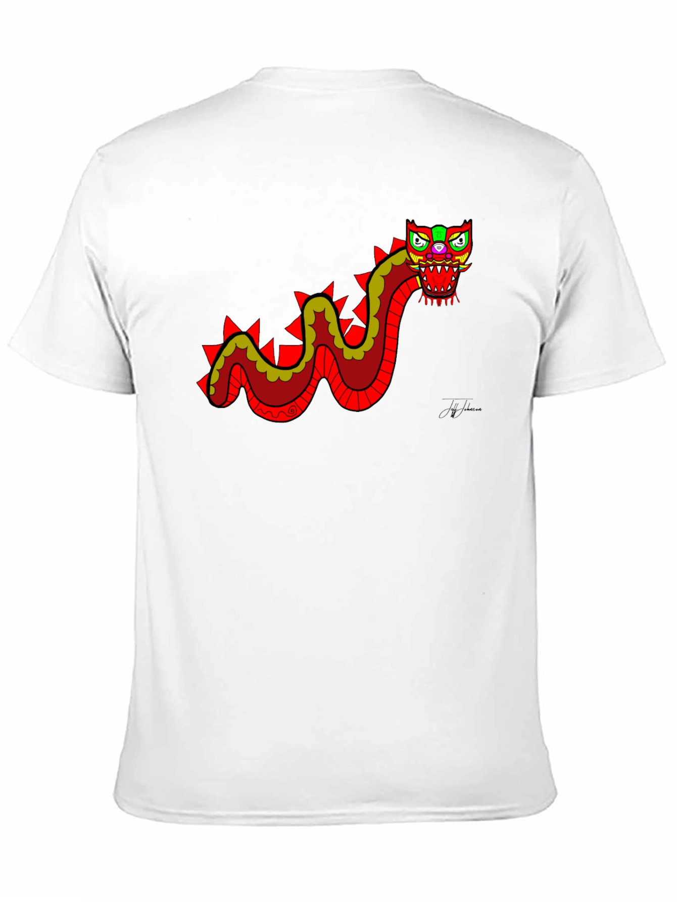 Dragon Graphic Tee - Funky Mens Black T-Shirt