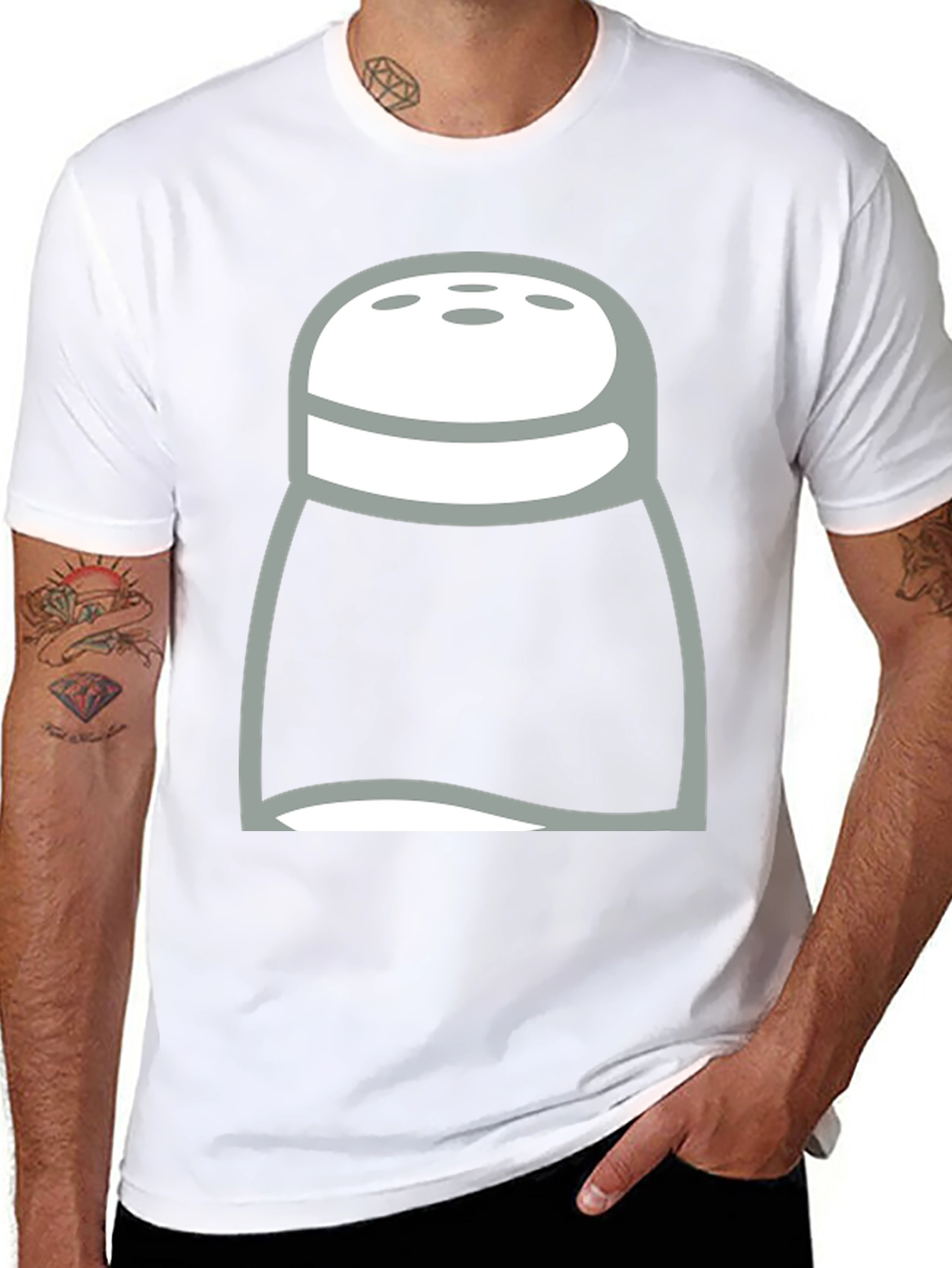 Salt Shaker Graphic T-Shirt - Novelty Tee