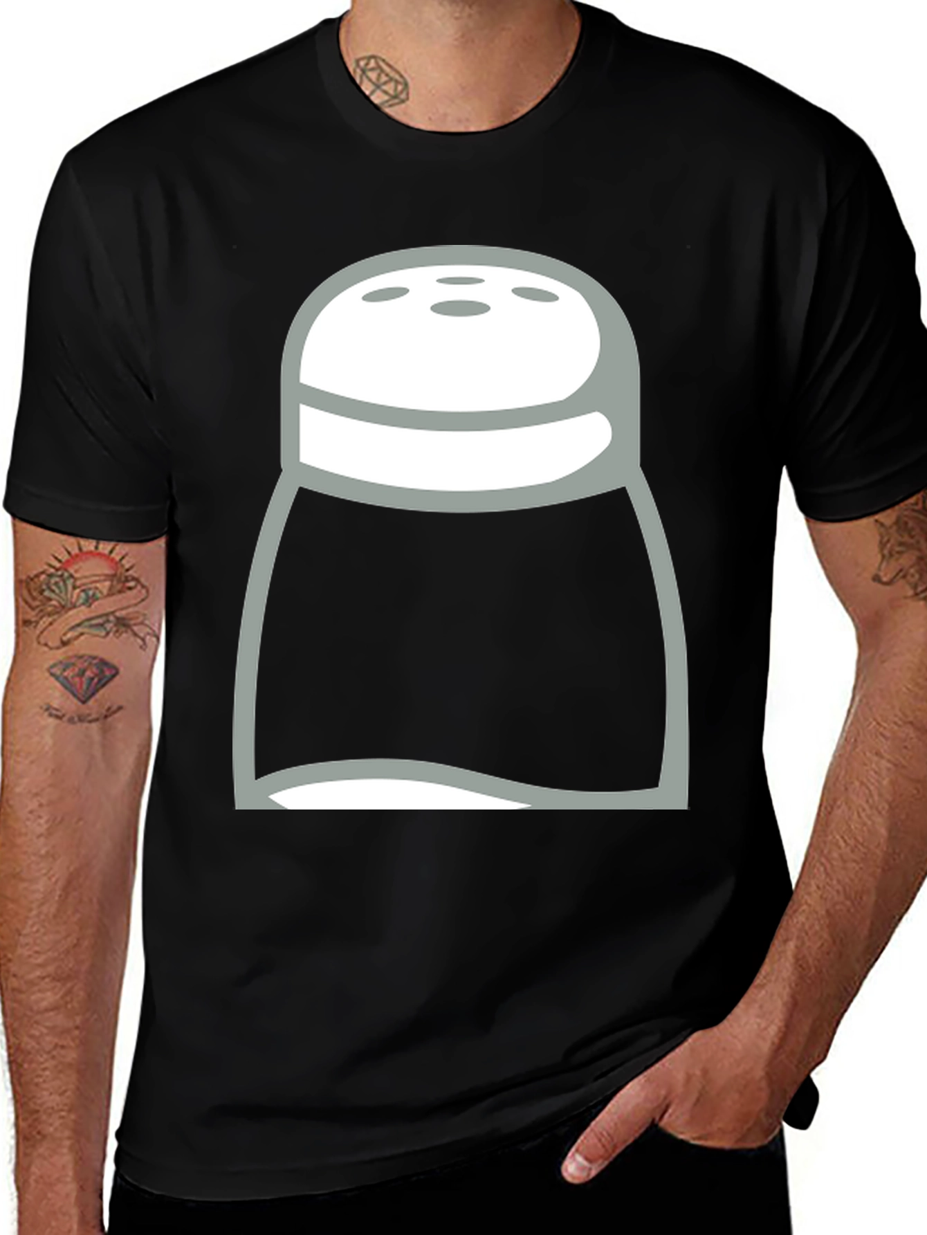 Salt Shaker Graphic T-Shirt - Novelty Tee