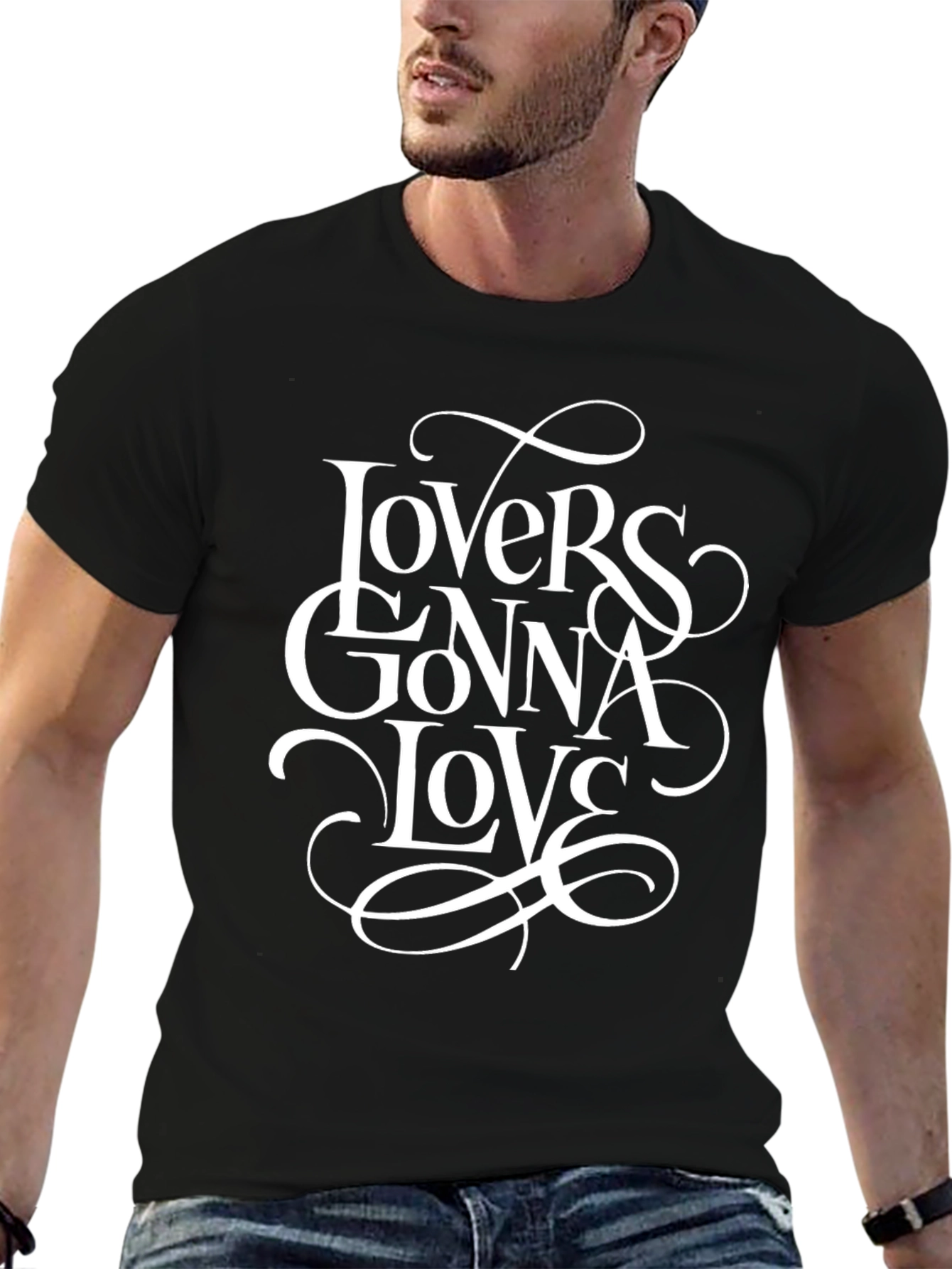 Lovers Gonna Love Graphic Tee - Black