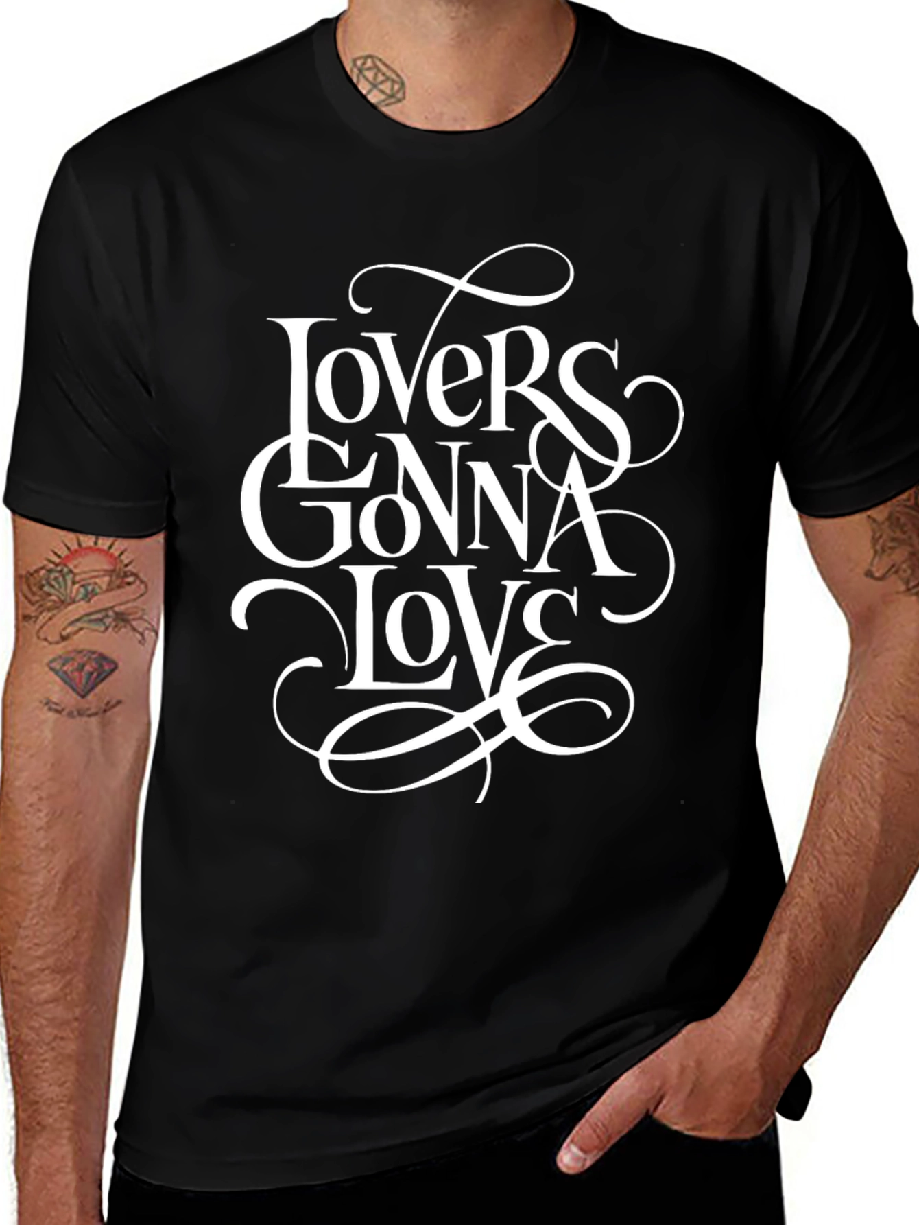 Lovers Gonna Love Graphic Tee - Black