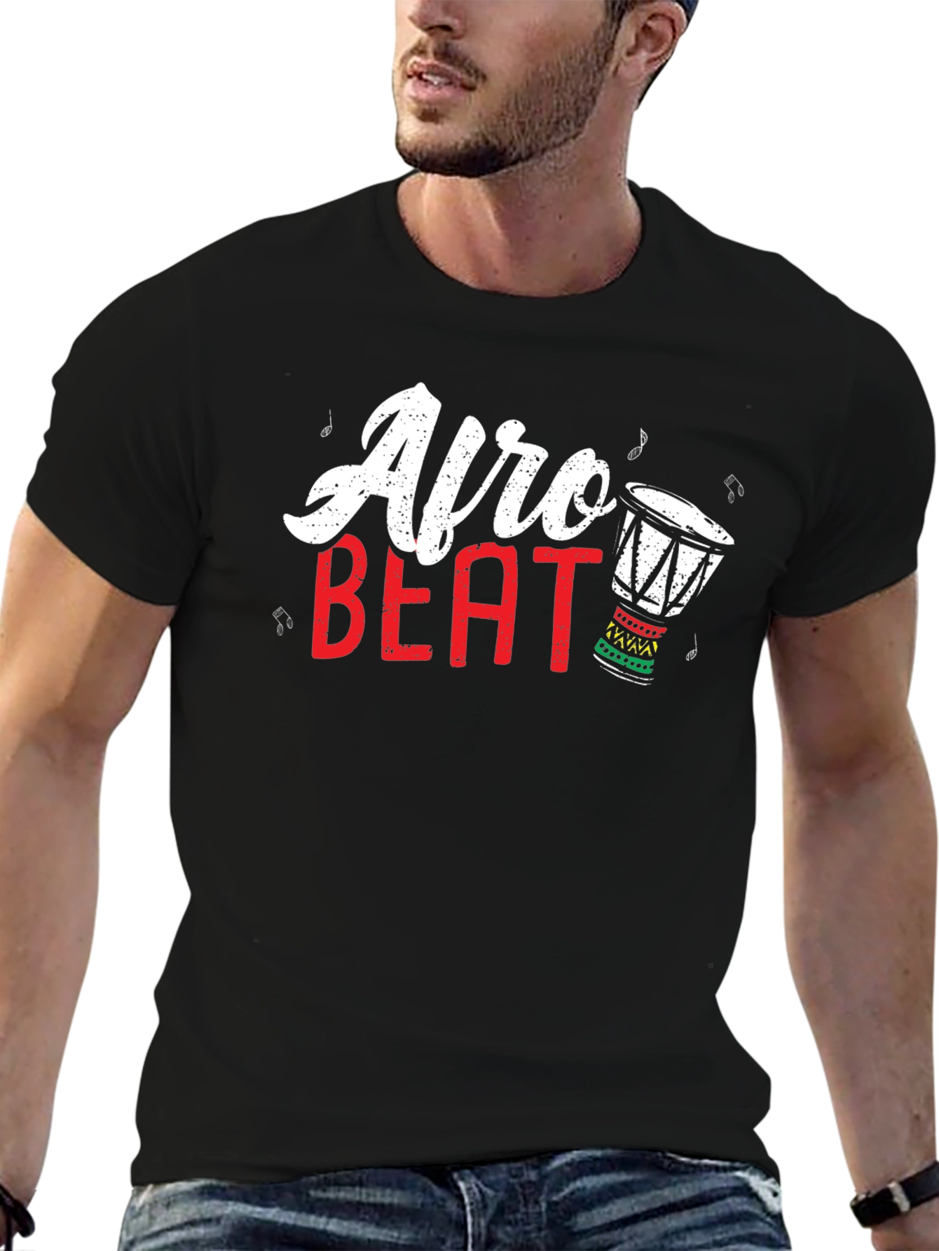 Afro Beat Graphic Tee - Stylish Music T-Shirt