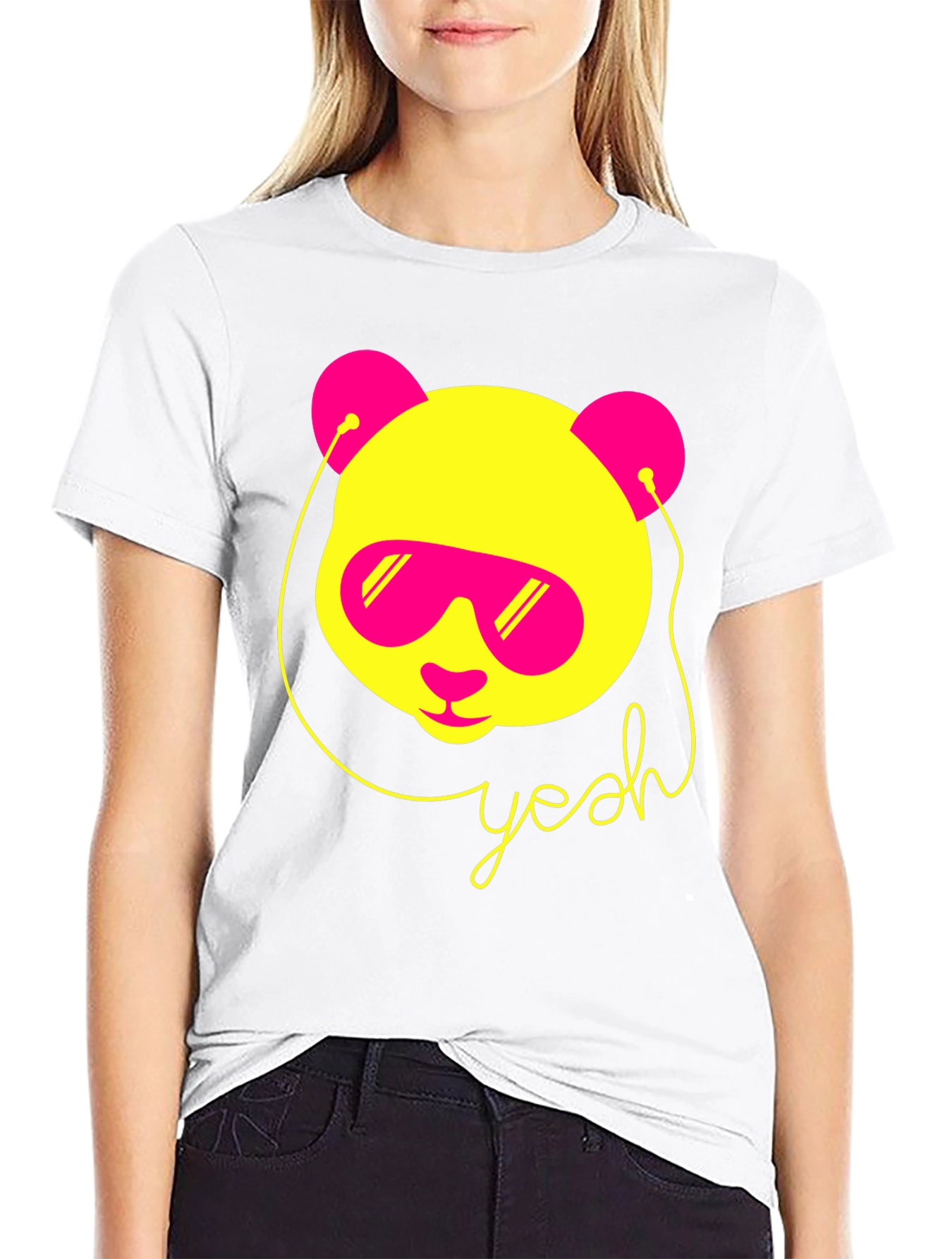 Cool Panda Graphic Tee - Yeah Design
