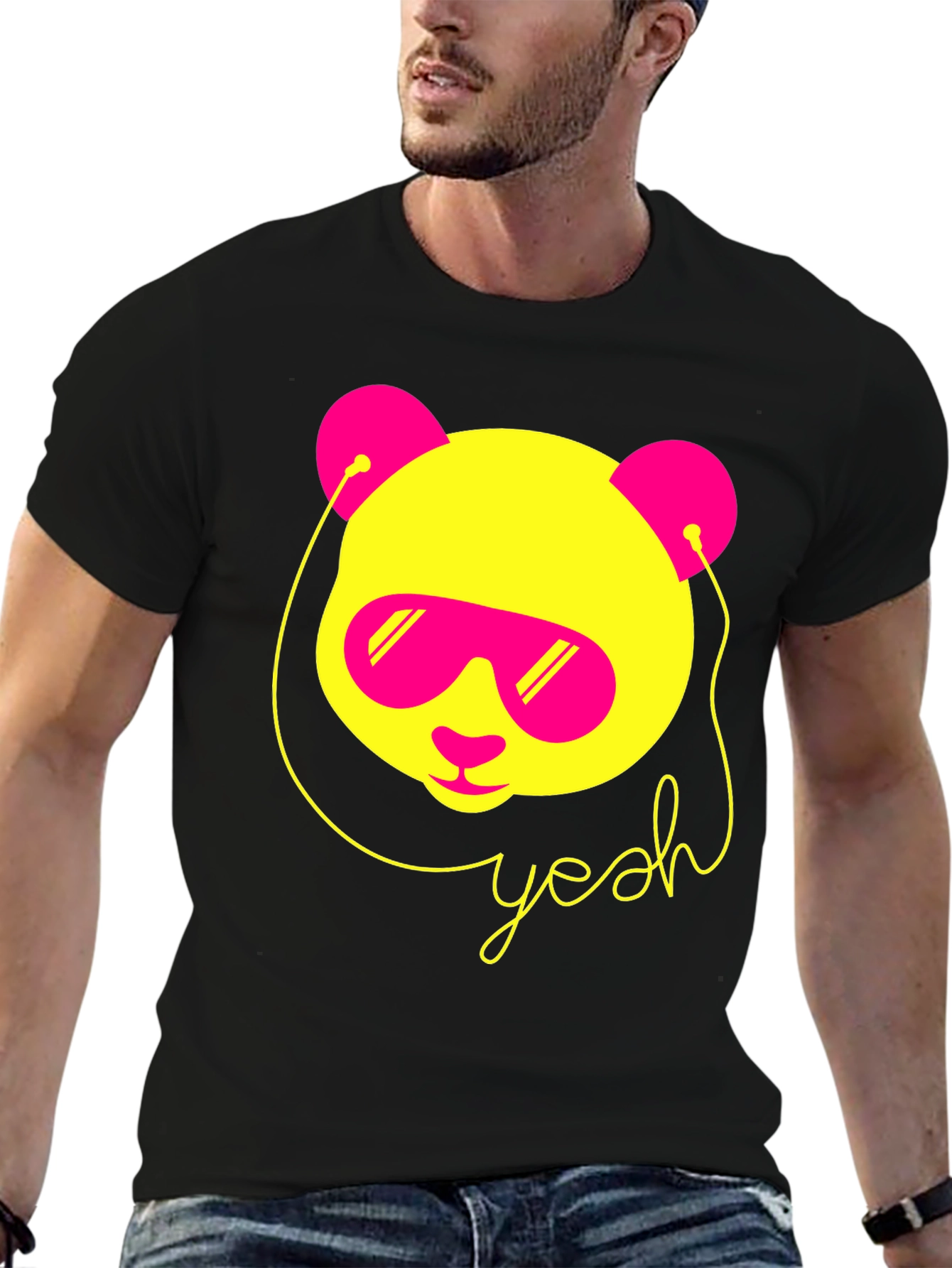 Cool Panda Graphic Tee - Yeah Design