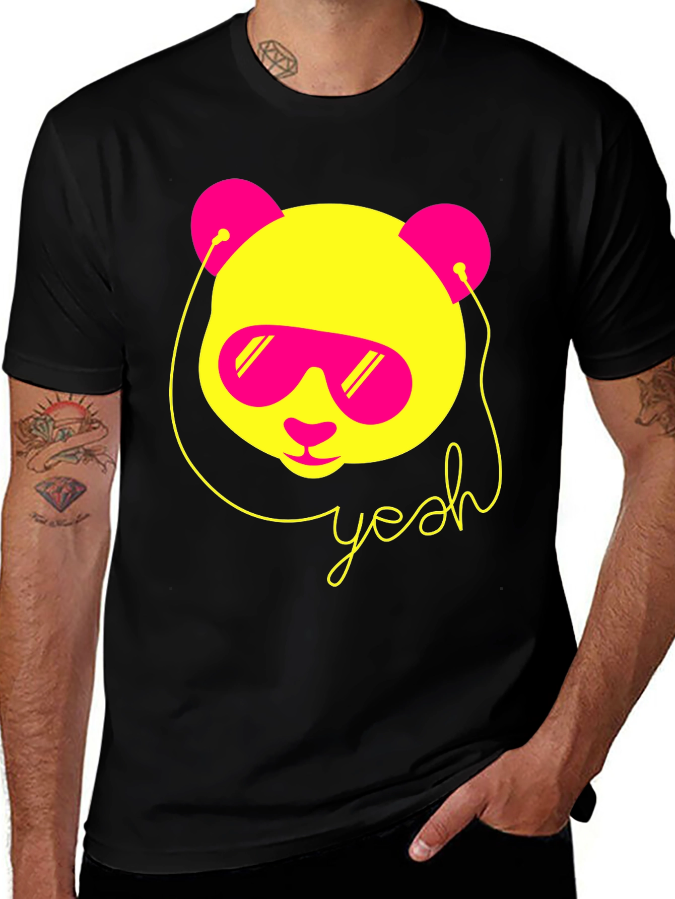 Cool Panda Graphic Tee - Yeah Design