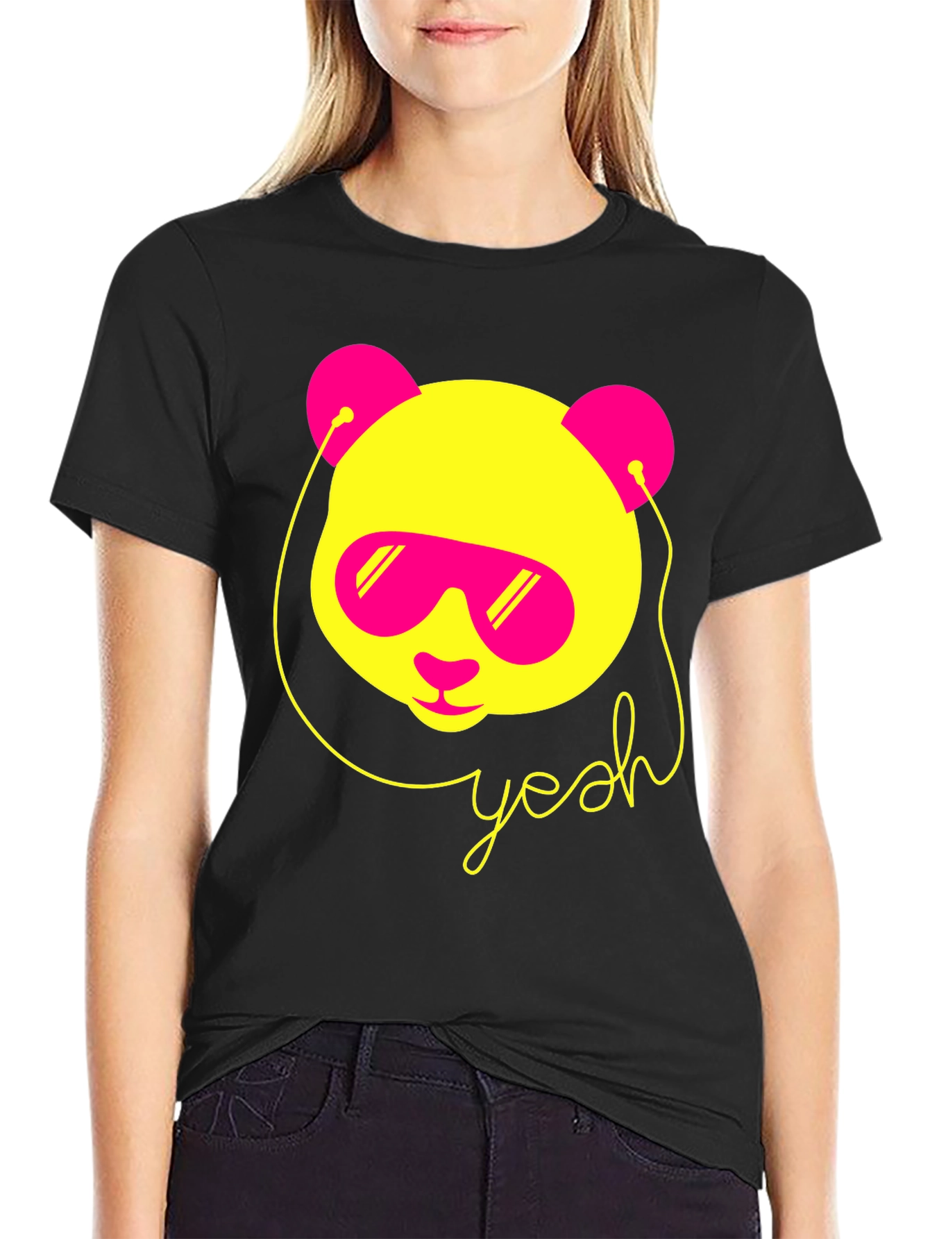 Cool Panda Graphic Tee - Yeah Design