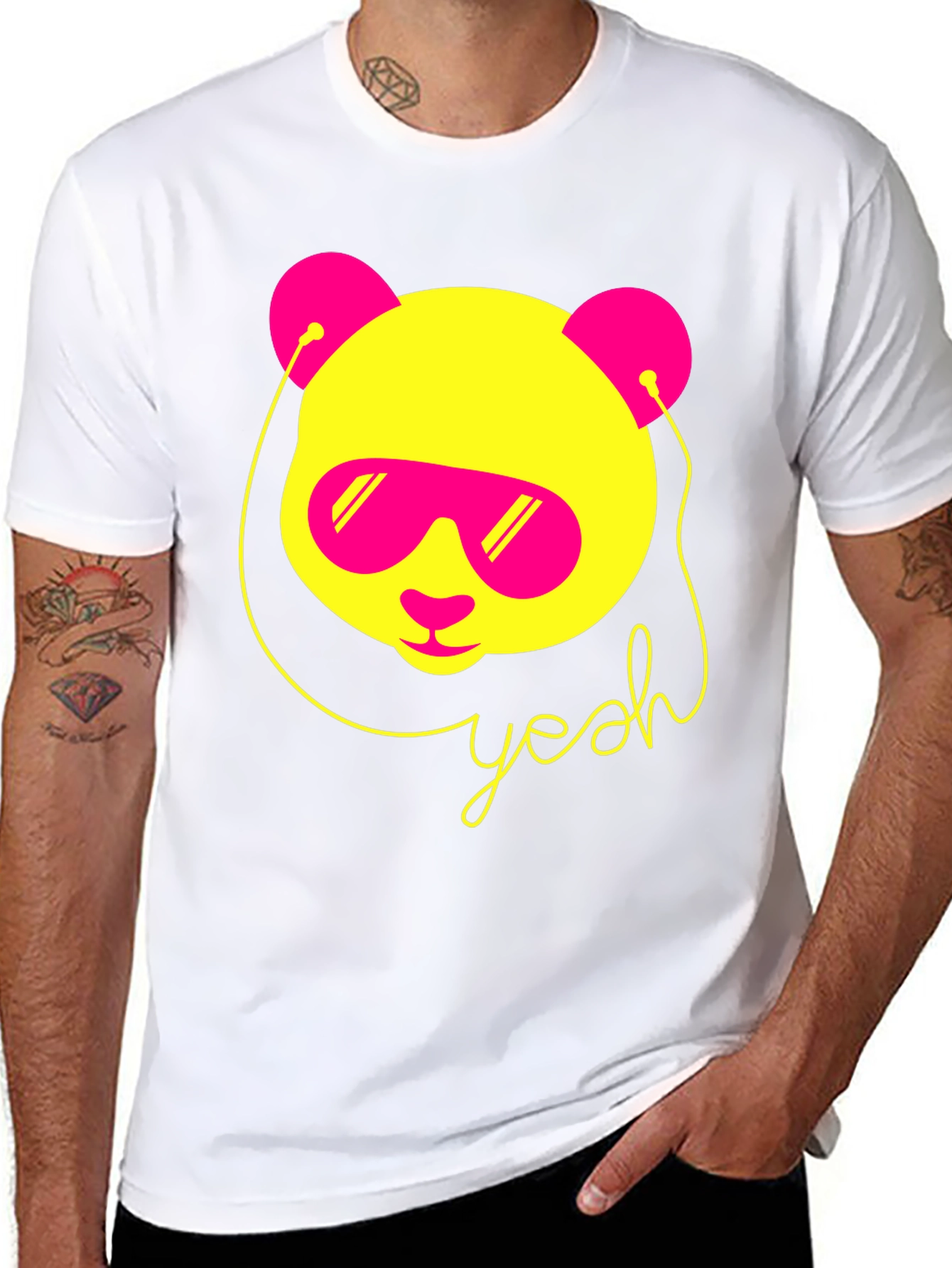Cool Panda Graphic Tee - Yeah Design