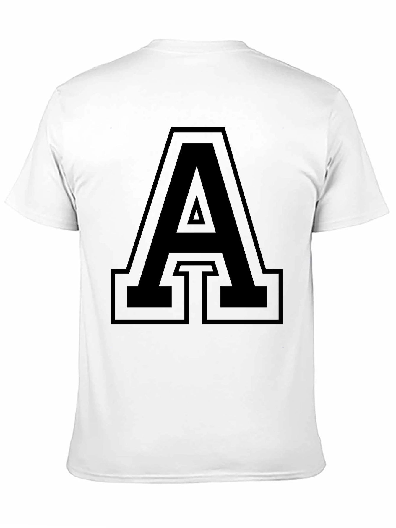 Bold Letter A Graphic T-Shirt