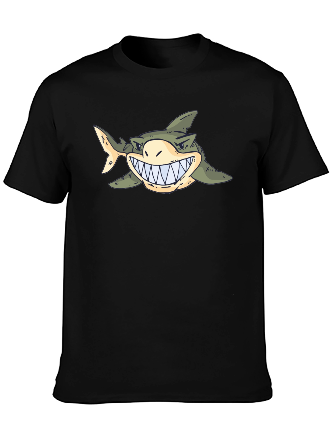 Shark Graphic Tee - Cartoon Sea Predator T-Shirt