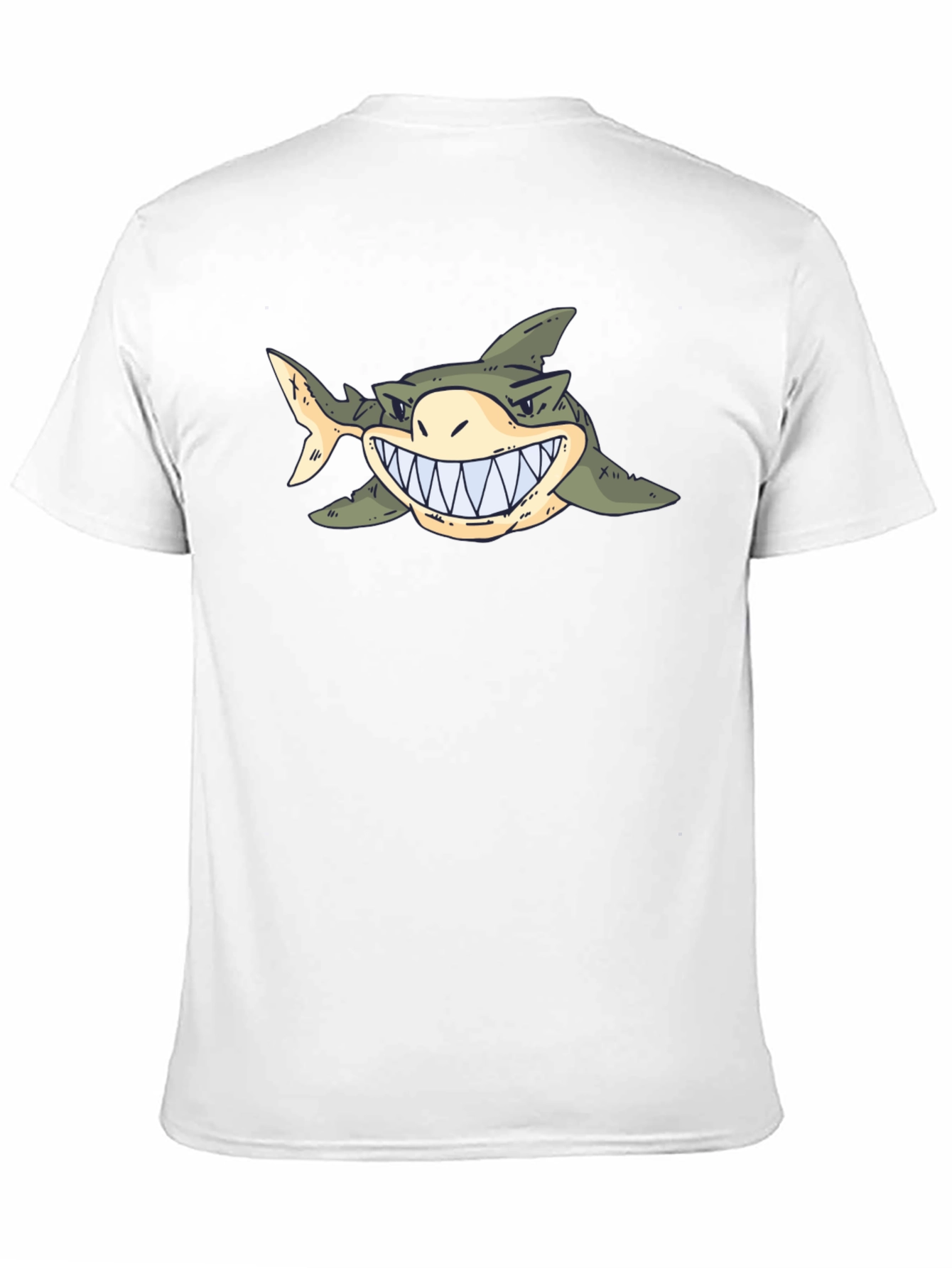 Shark Graphic Tee - Cartoon Sea Predator T-Shirt