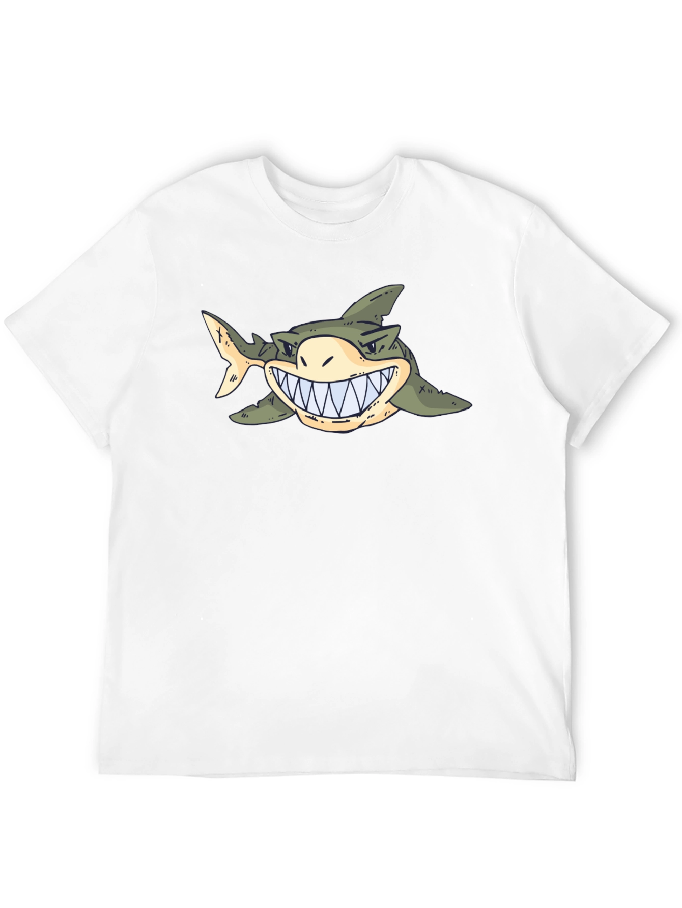 Shark Graphic Tee - Cartoon Sea Predator T-Shirt