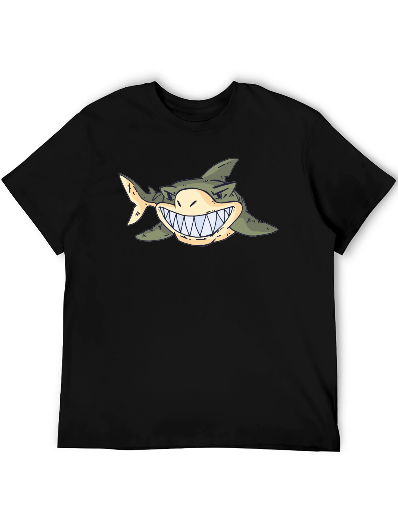 Shark Graphic Tee - Cartoon Sea Predator T-Shirt