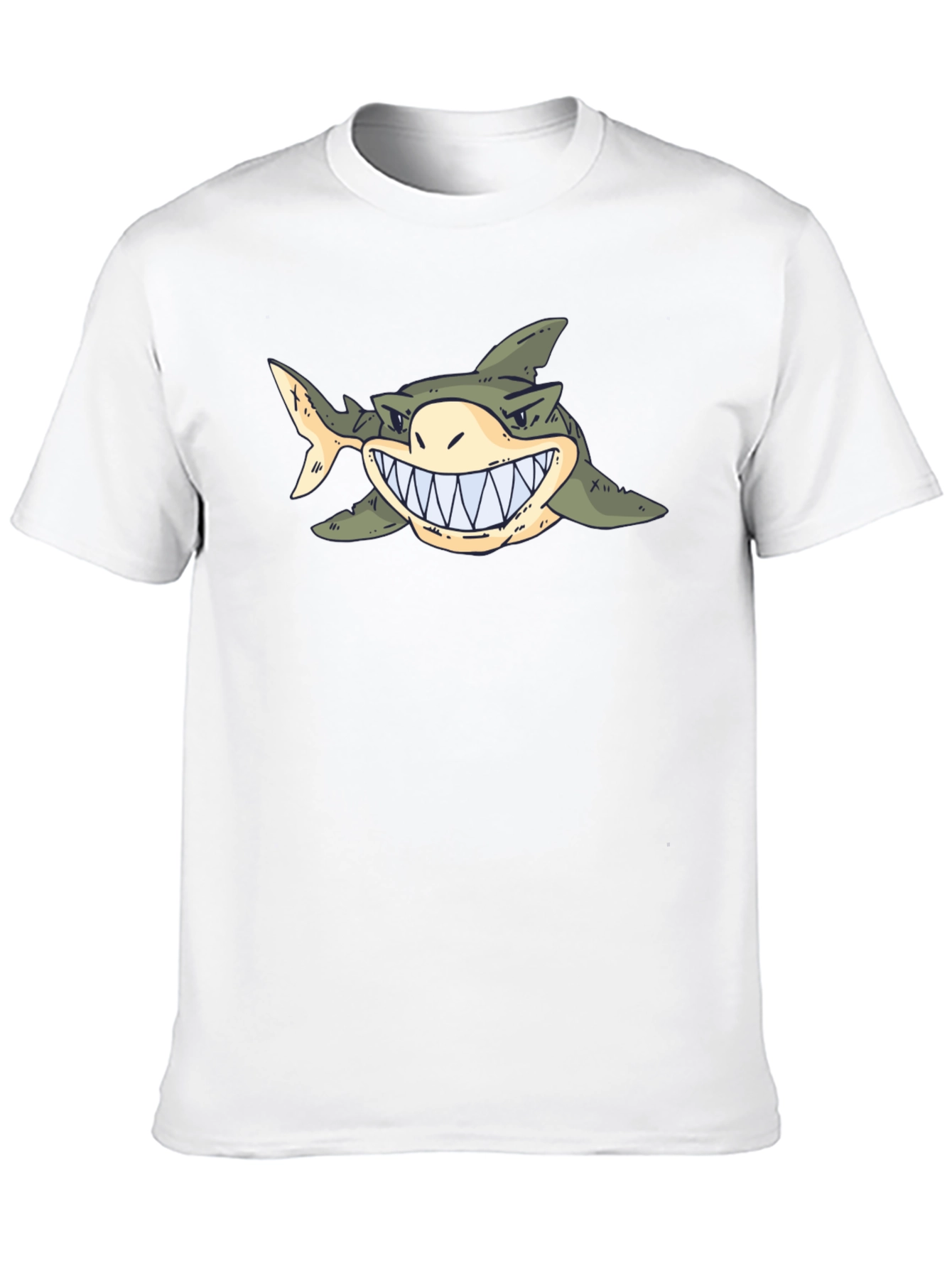 Shark Graphic Tee - Cartoon Sea Predator T-Shirt