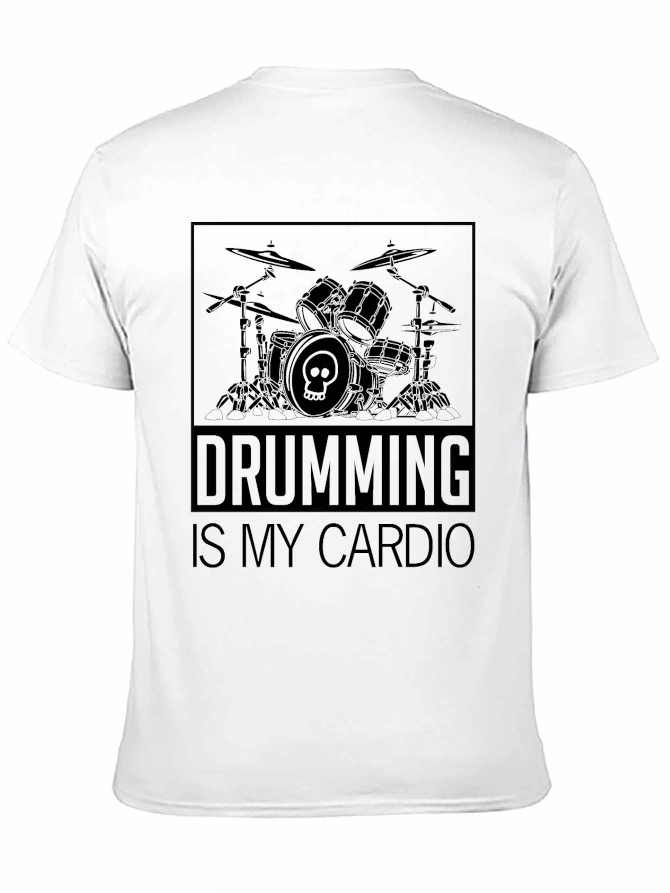 Drumming Is My Cardio Black T-Shirt